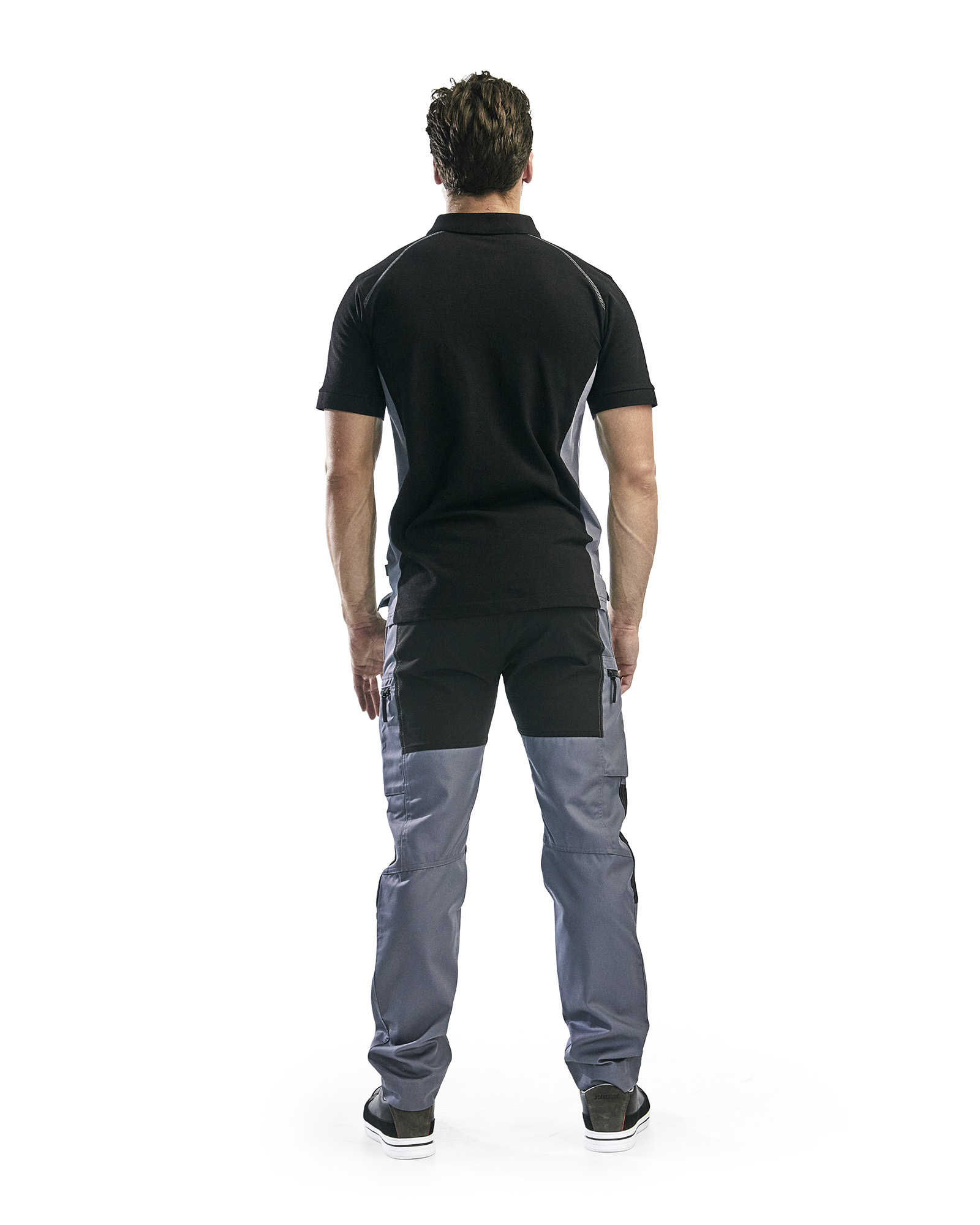 Pantalon maintenance +stretch 1459 Gris clair/Noir Blaklader - 145918459499C
