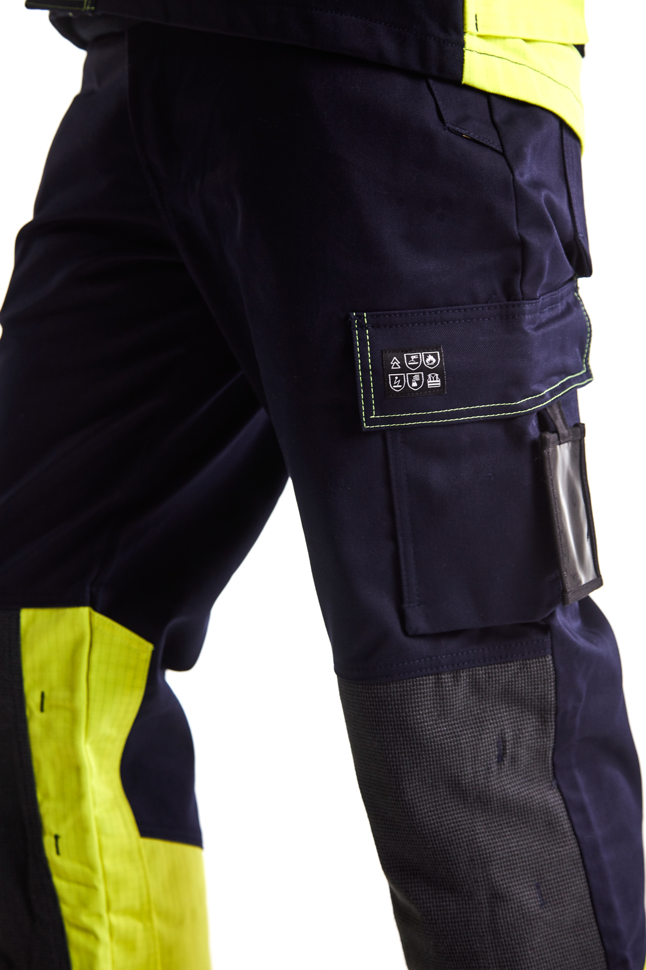 Pantalon Multinormes 1478 Marine/Jaune fluo Blaklader - 147815148933C