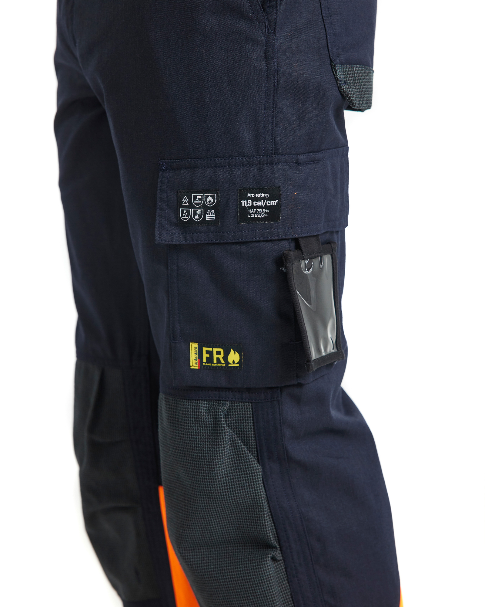 Pantalon multinormes inhérent 1488 Marine/Orange fluo Blaklader - 148815138953C