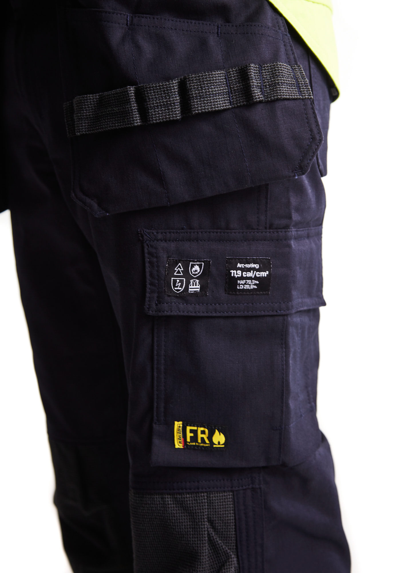 Pantalon multinormes inhérent 1489 Marine/Jaune fluo Blaklader - 148915128933C