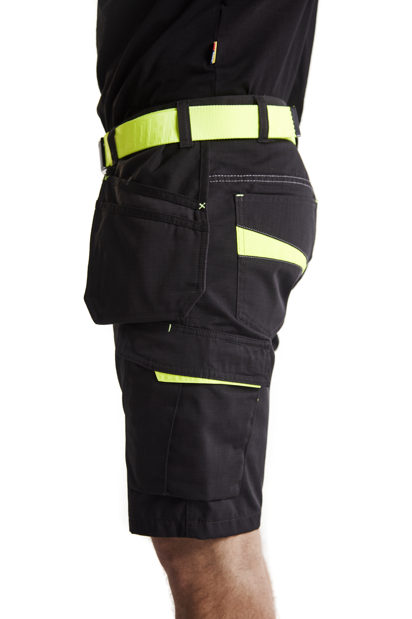 Short maintenance avec poches flottantes 1494 Noir/Jaune fluo Blaklader - 149413309933C