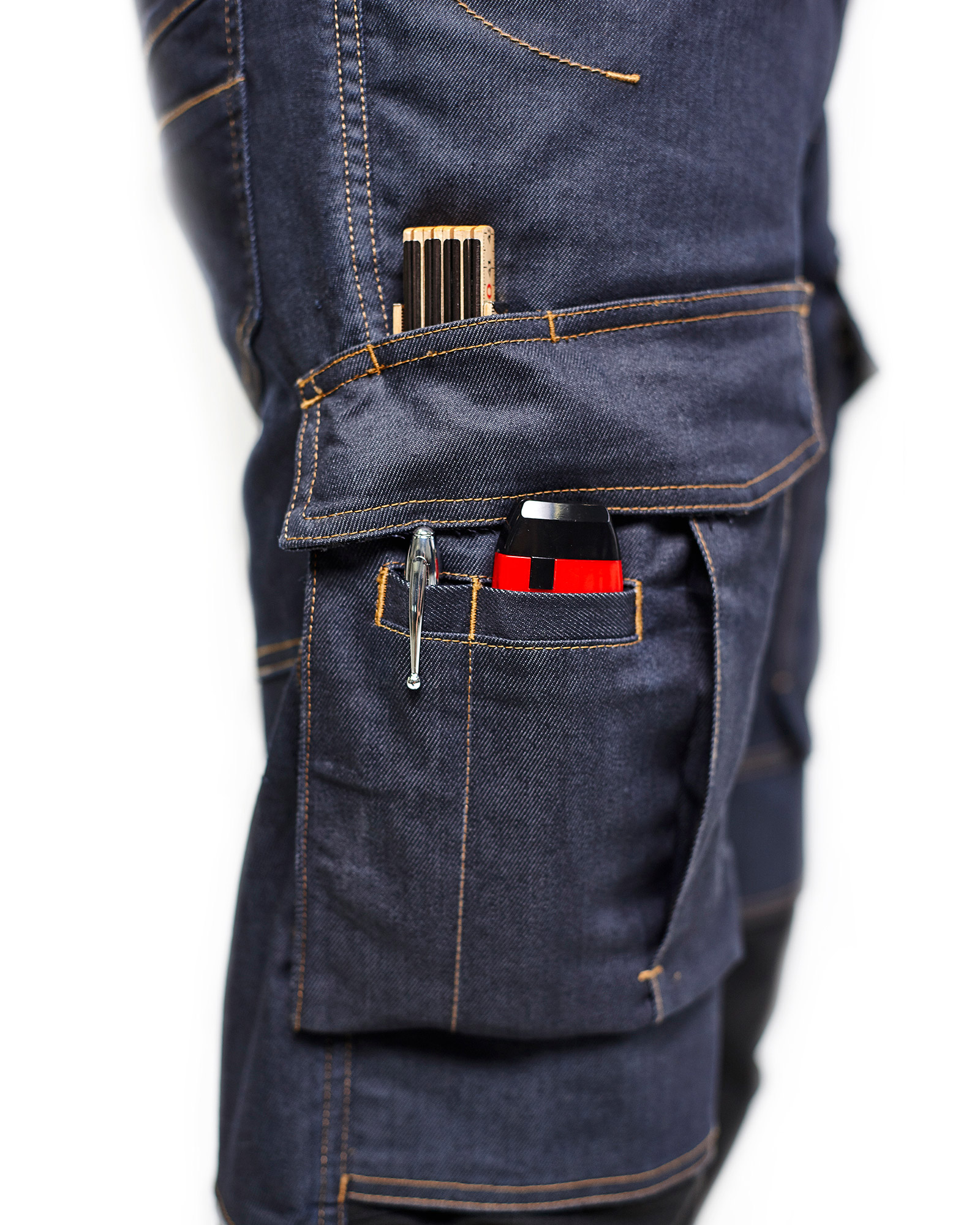 Pantalon maintenance Denim Stretch 2D 1497 Marine/Noir Blaklader - 149711418999C
