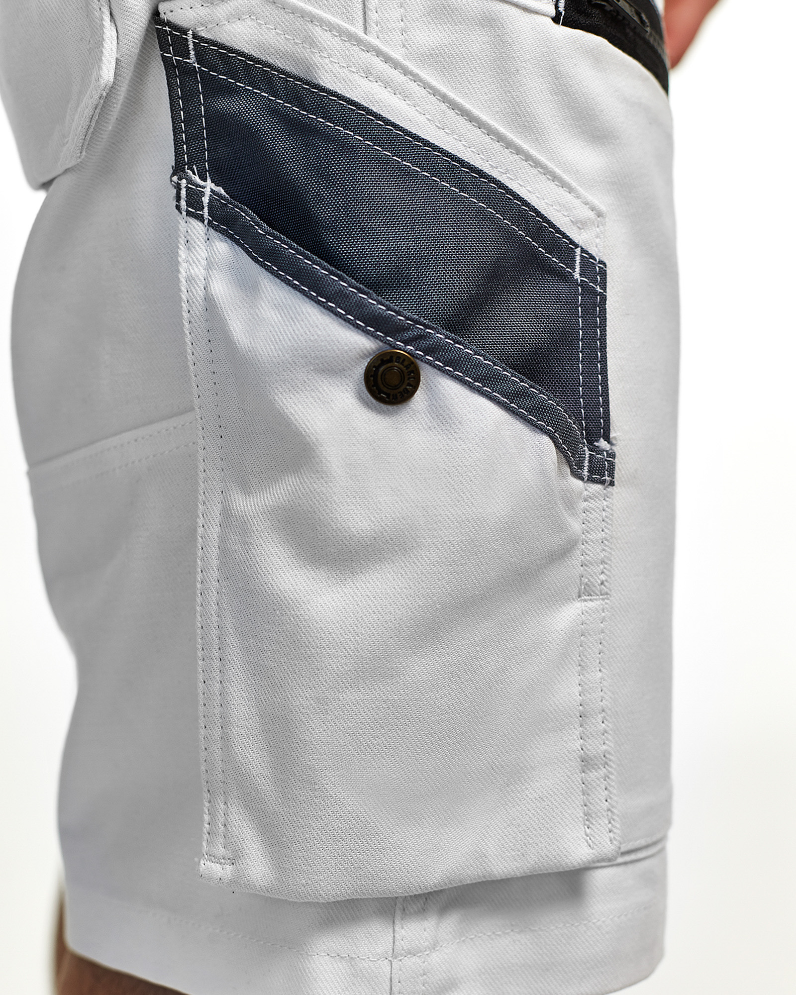 Short X 1500 peintre 1512 Blanc/Gris clair Blaklader - 151212101094C