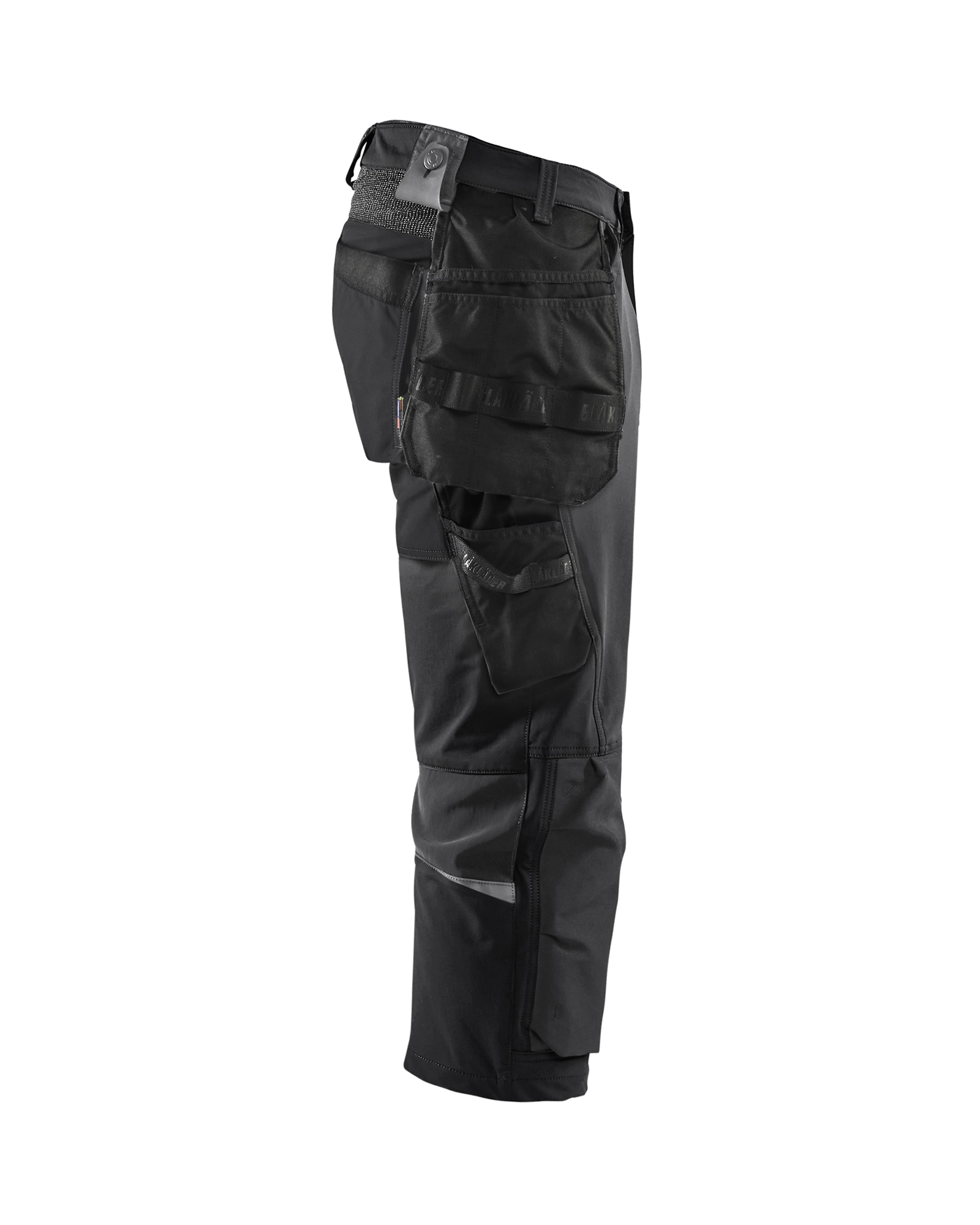Pantacourt artisan stretch 4D 1521 Noir/Gris foncé Blaklader - 152116459998C