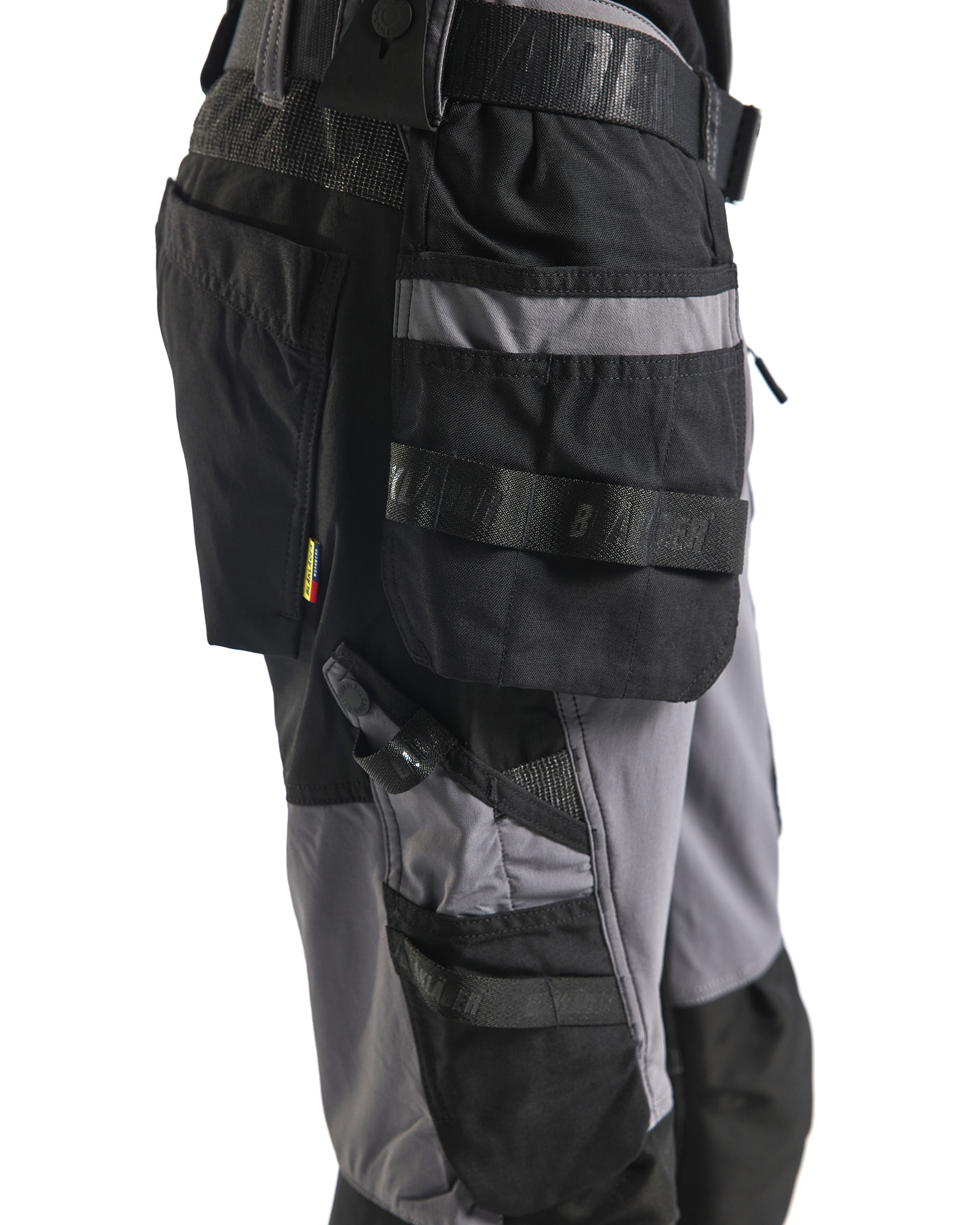 Pantalon artisan stretch 4D 1522 Gris moyen/Noir Blaklader - 152216459699C