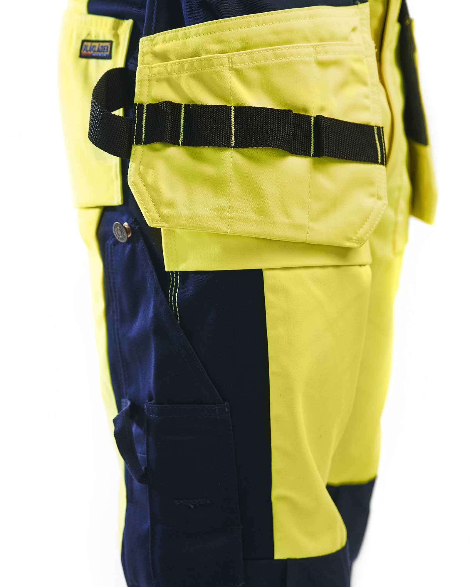 Pantalon artisan haute-visibilité 1533 Jaune fluo/Marine Blaklader - 153318603389C
