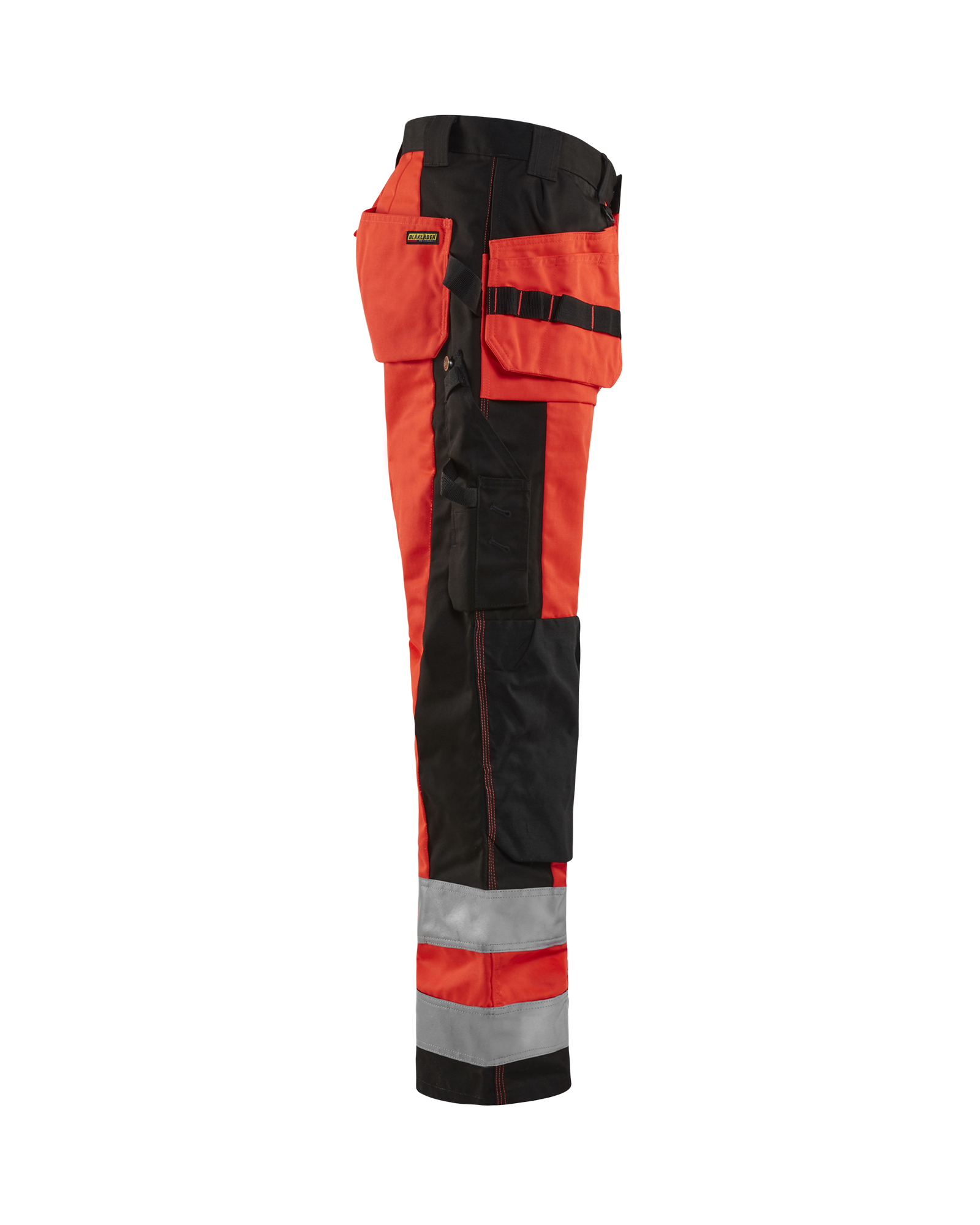 Pantalon artisan haute-visibilité 1533 Rouge fluo/Noir Blaklader - 153318605599C