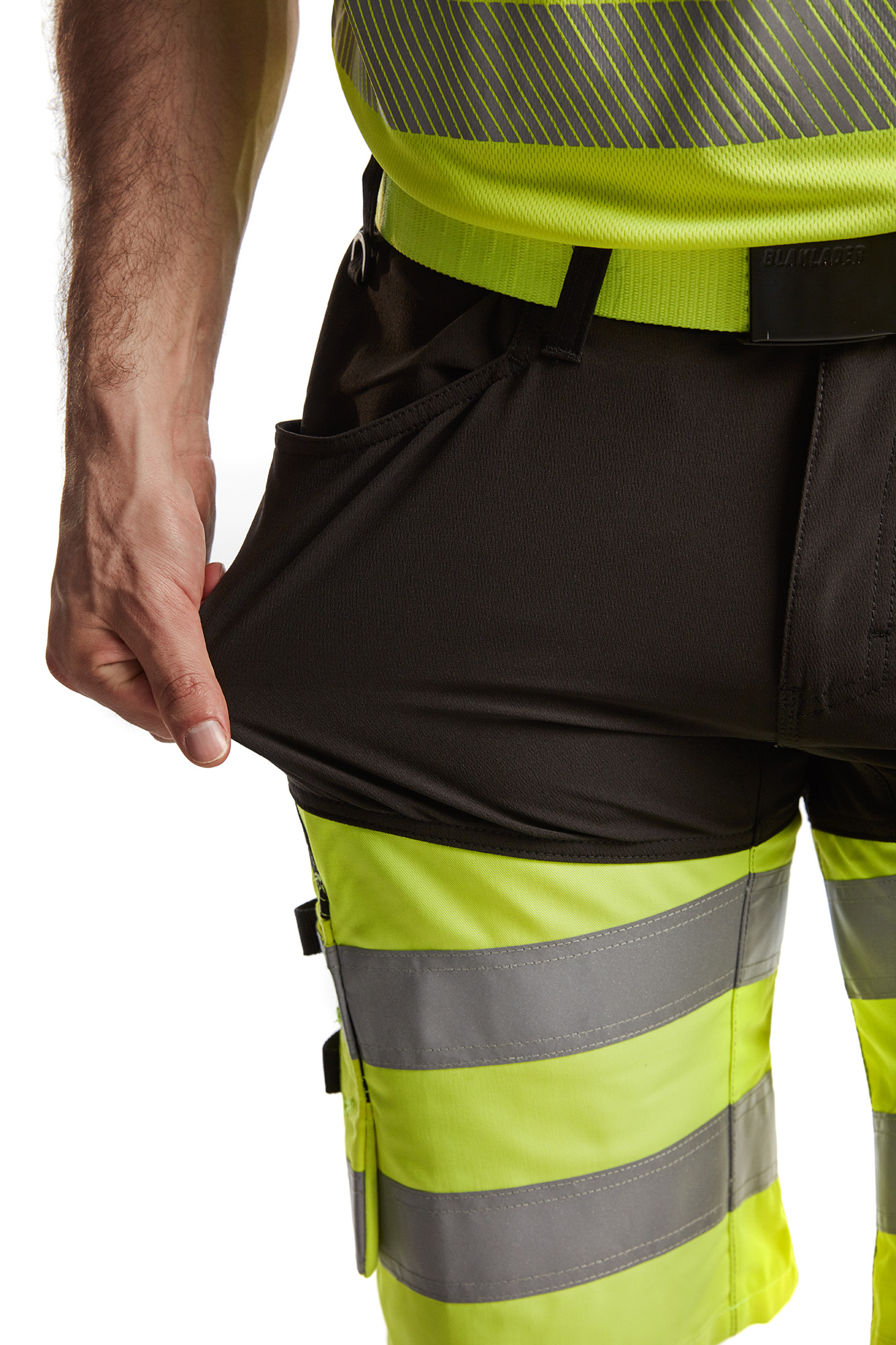 Short haute-visibilité +stretch 1541 Noir/Jaune fluo Blaklader - 154118119933C