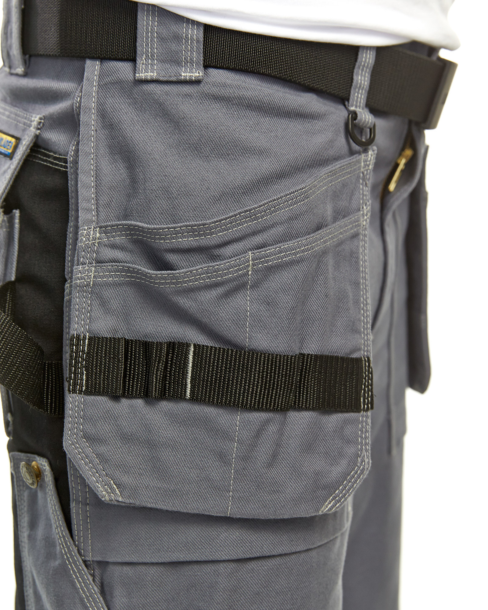 Pantalon Artisan Heavy Worker 1550 Gris clair/Noir Blaklader - 155013709499C