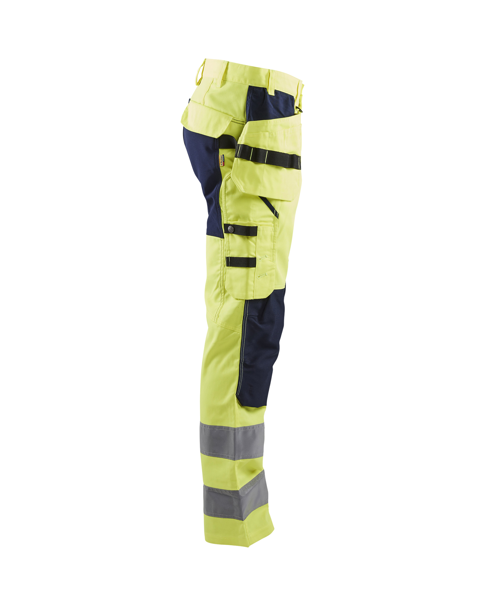 Pantalon artisan haute-visibilité +stretch 1552 Jaune fluo/Marine Blaklader - 155218113389C