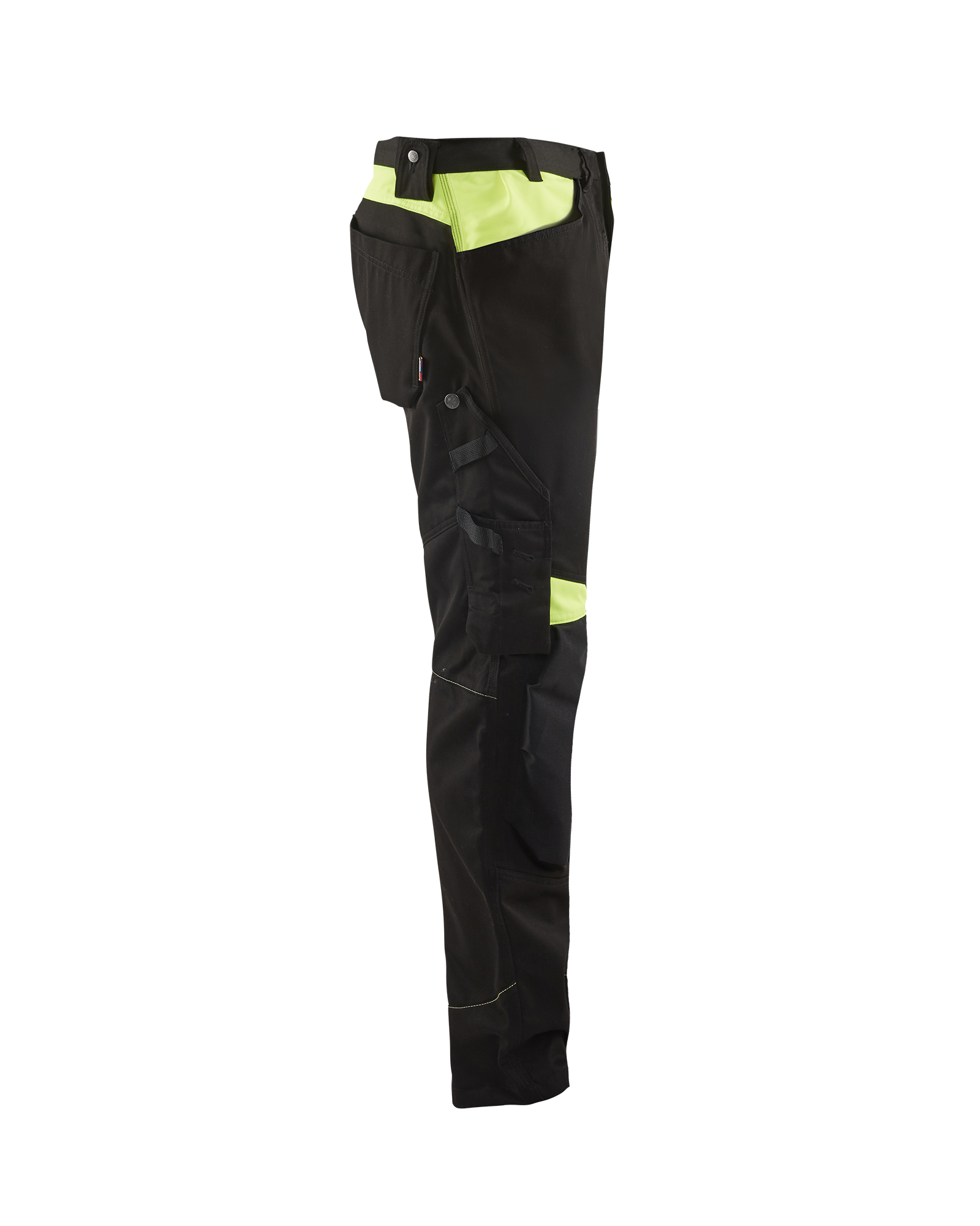 Pantalon artisan sans poches flottantes 1556 Noir/Jaune fluo Blaklader - 155618609933C