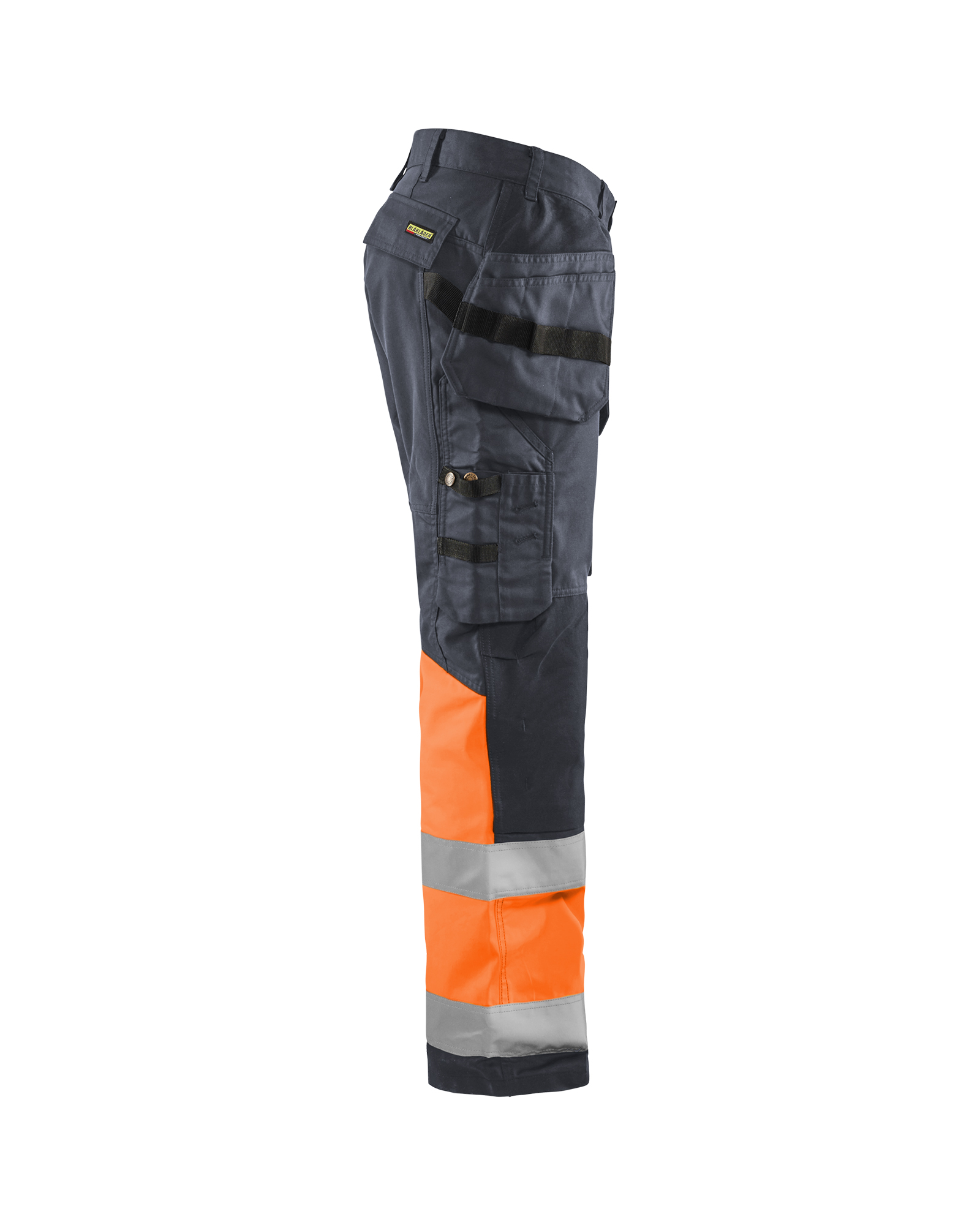 Pantalon artisan haute-visibilité +stretch 1558 Gris moyen/Orange fluo Blaklader - 155818119653C