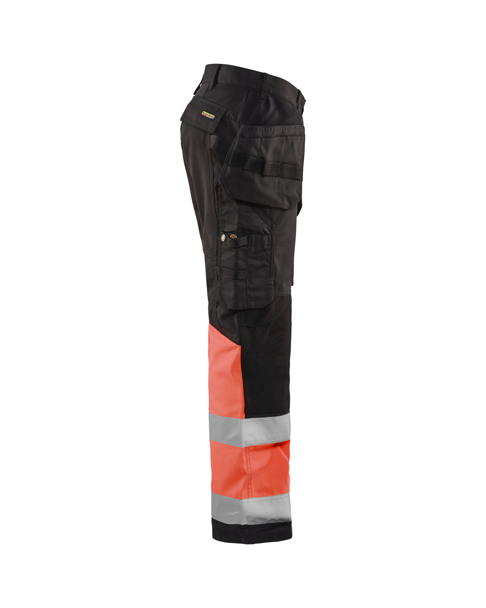 Pantalon artisan haute-visibilité +stretch 1558 Noir/Rouge fluo Blaklader - 155818119955C