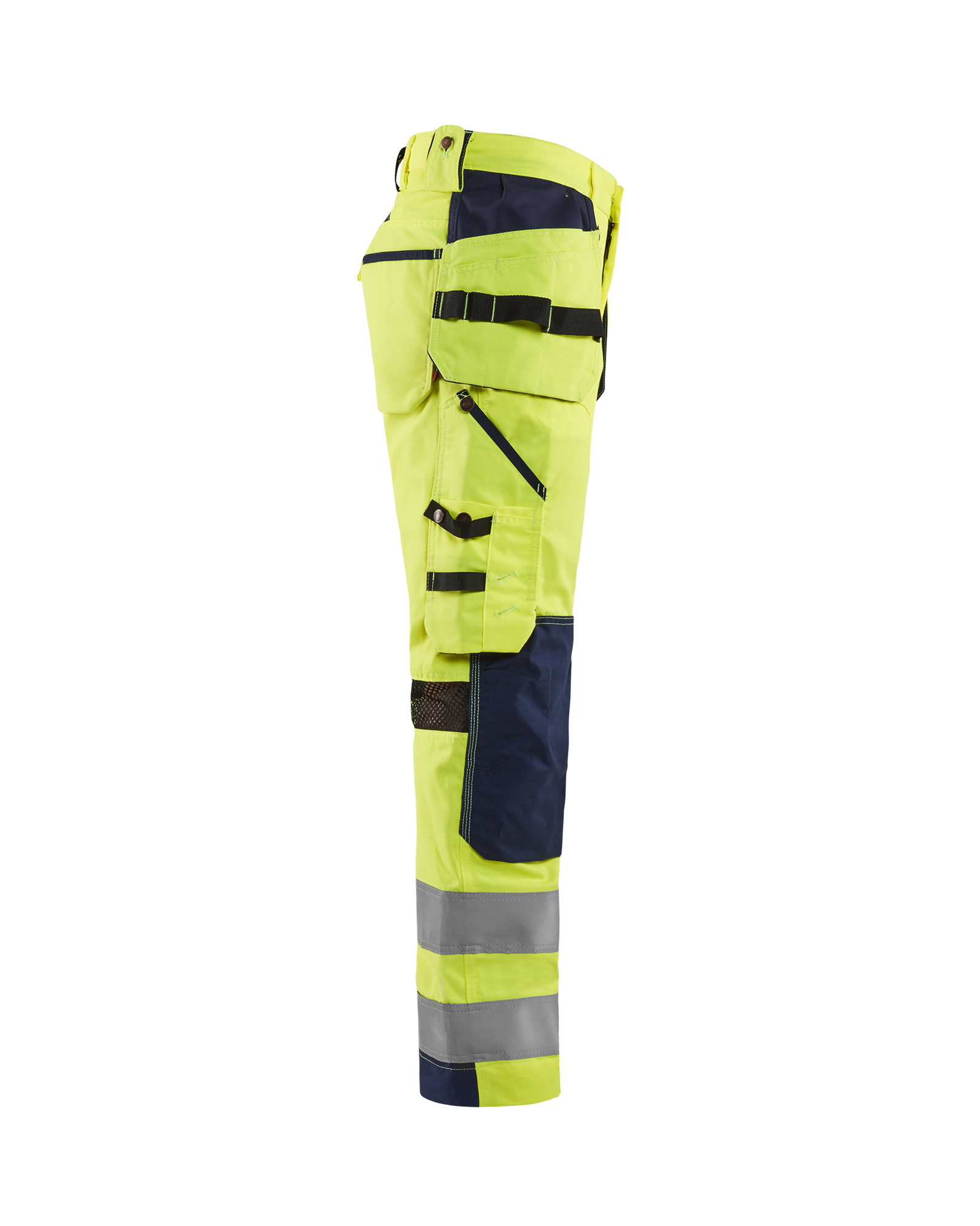 Pantalon artisan aéré haute visibilité +stretch 1565 Jaune fluo/Marine Blaklader - 156518113389C