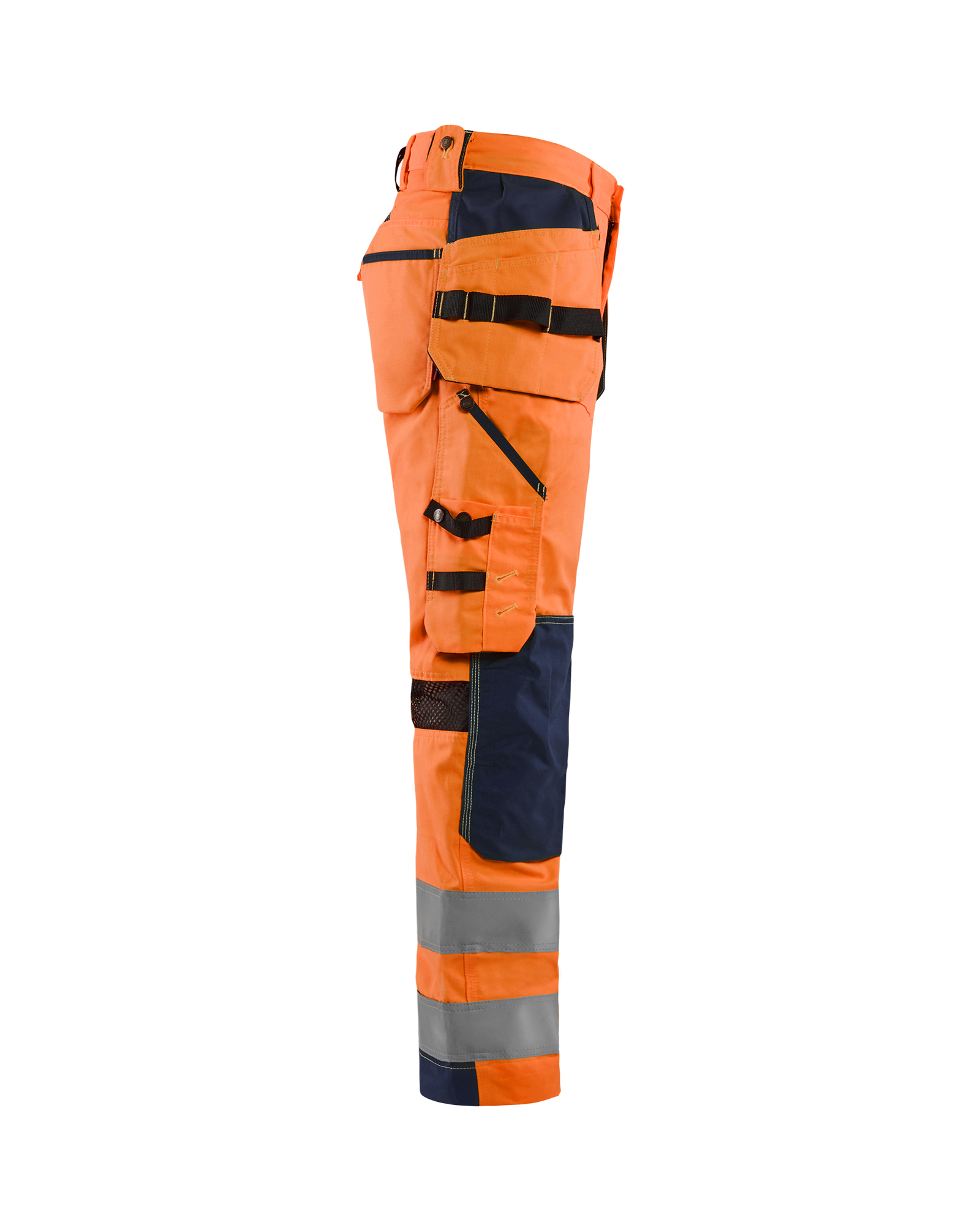 Pantalon artisan aéré haute visibilité +stretch 1565 Orange fluo/Marine Blaklader - 156518115389C