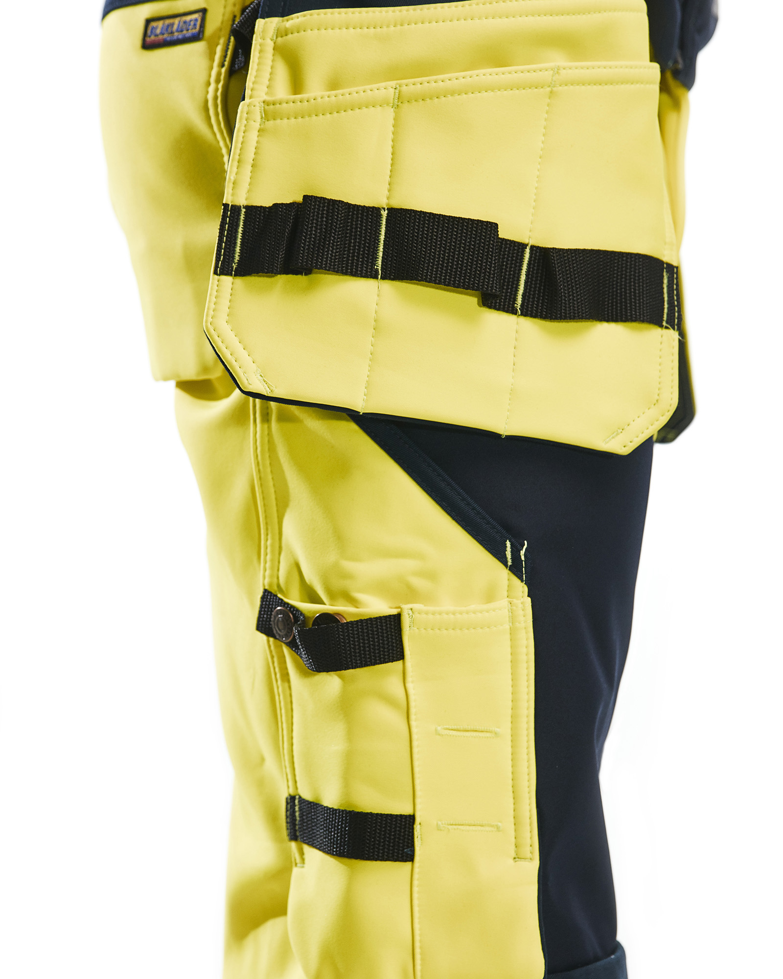 Pantalon artisan softshell haute-visibilité 1567 Jaune fluo/Marine Blaklader - 156725173389C