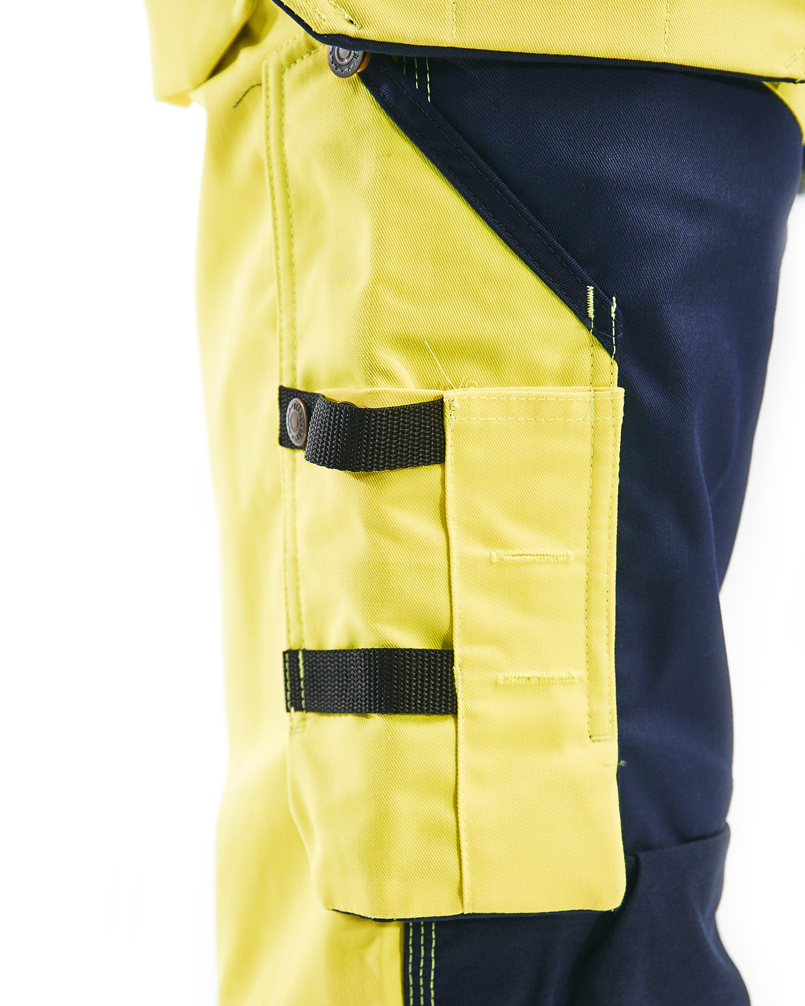 Pantalon artisan haute-visibilité 1568 Jaune fluo/Marine Blaklader - 156818113389C