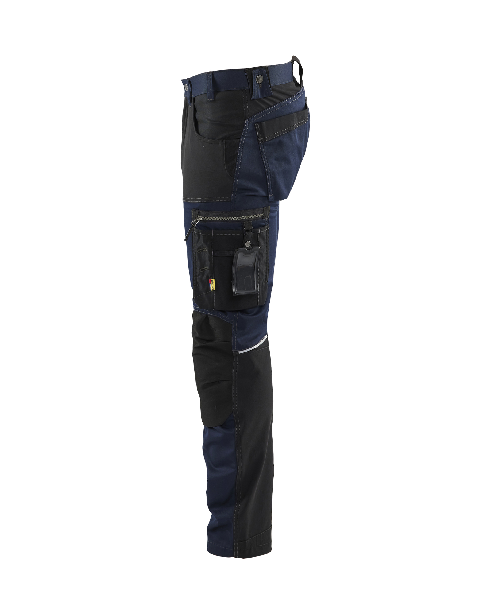 Pantalon artisan Blaklader stretch 1799 noir et bleu marine - 179918608699C