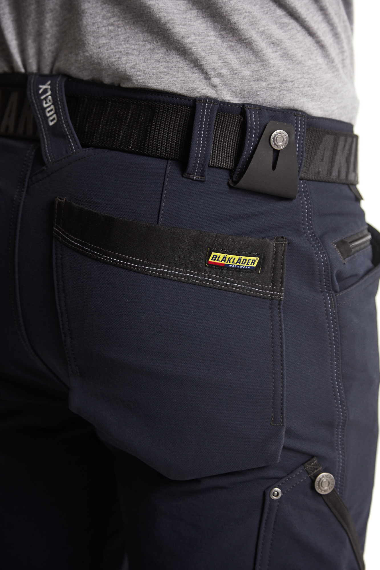 Pantalon X1900 artisan stretch 4D sans poches flottantes 1989 Marine foncé/Noir Blaklader - 198916448699C