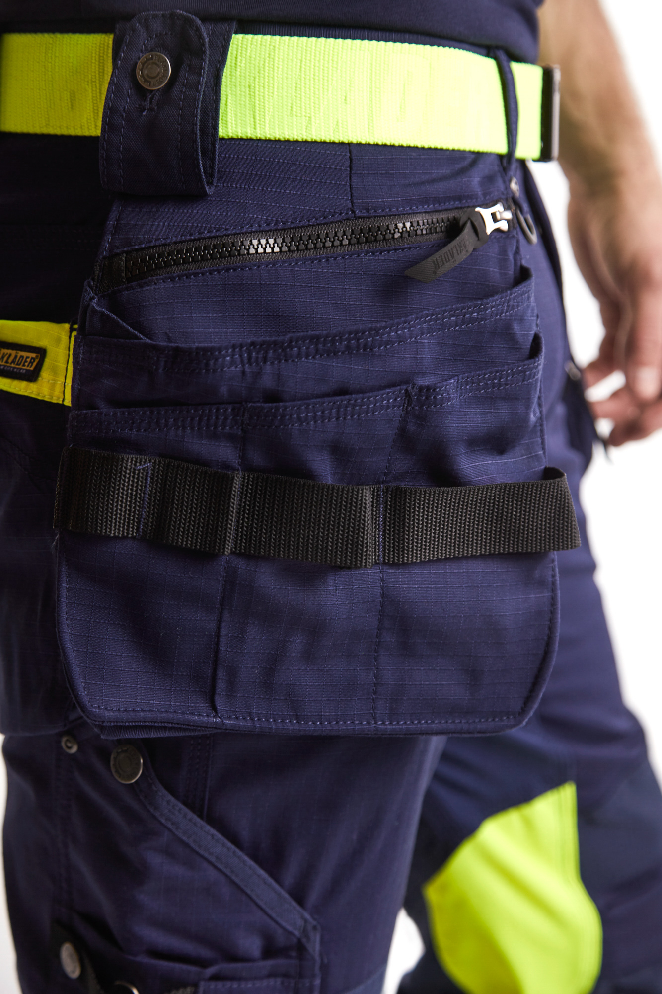 Pantalon artisan haute-visibilité +stretch 1994 Marine/Jaune fluo Blaklader - 199413308933C