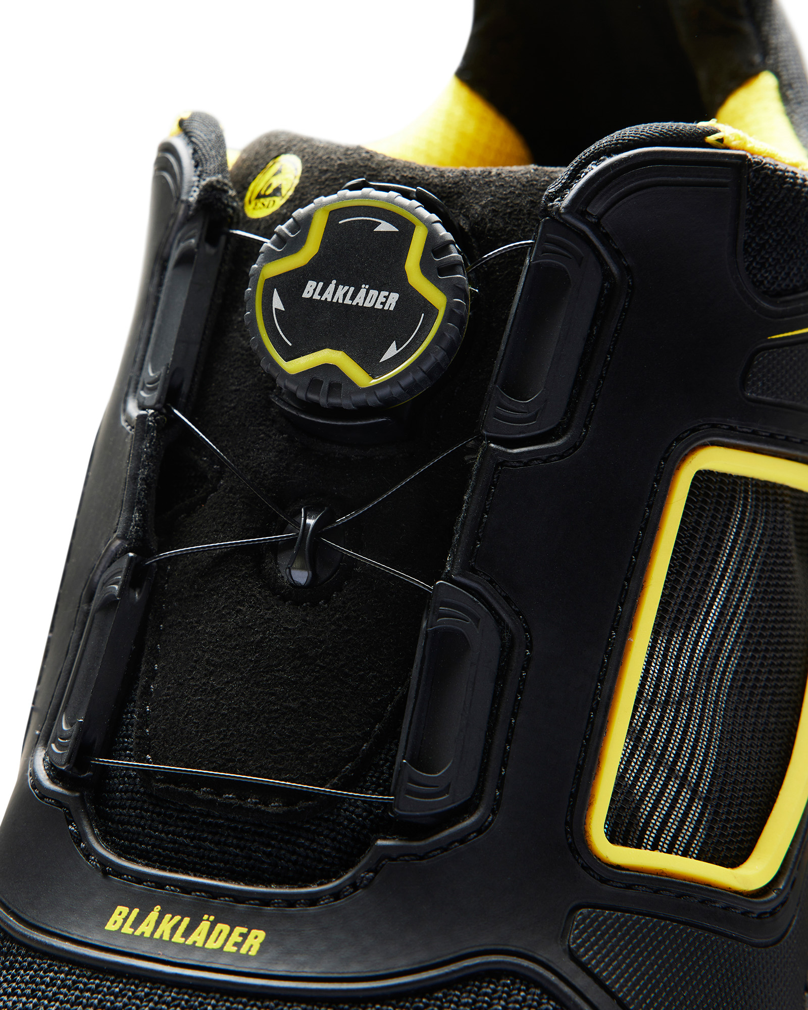 Chaussures de sécurité basses Gecko 2472 Noir/Jaune Blaklader - 247200009935