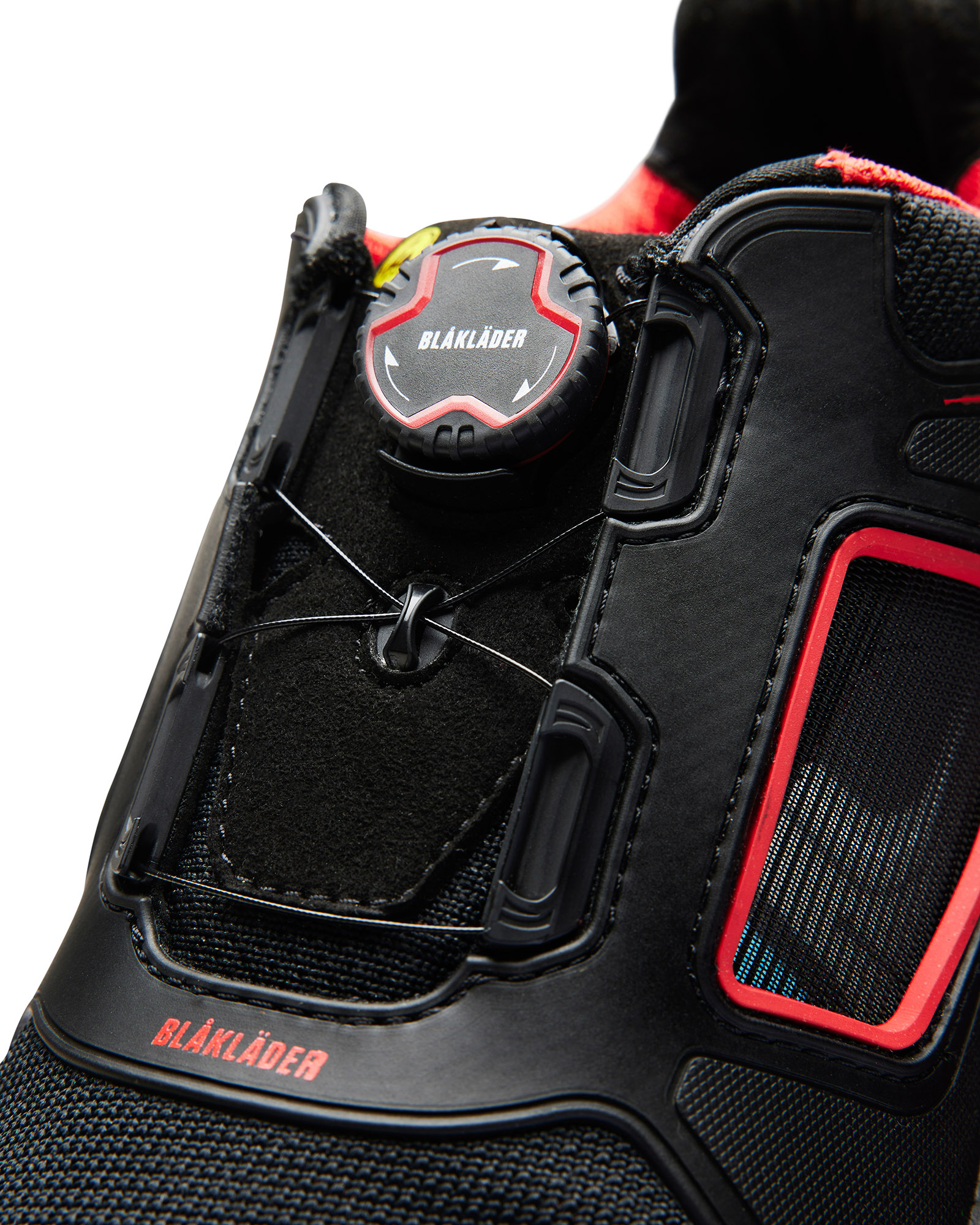 Chaussures de sécurité basses Gecko 2472 Noir/Rouge Blaklader - 247200009956