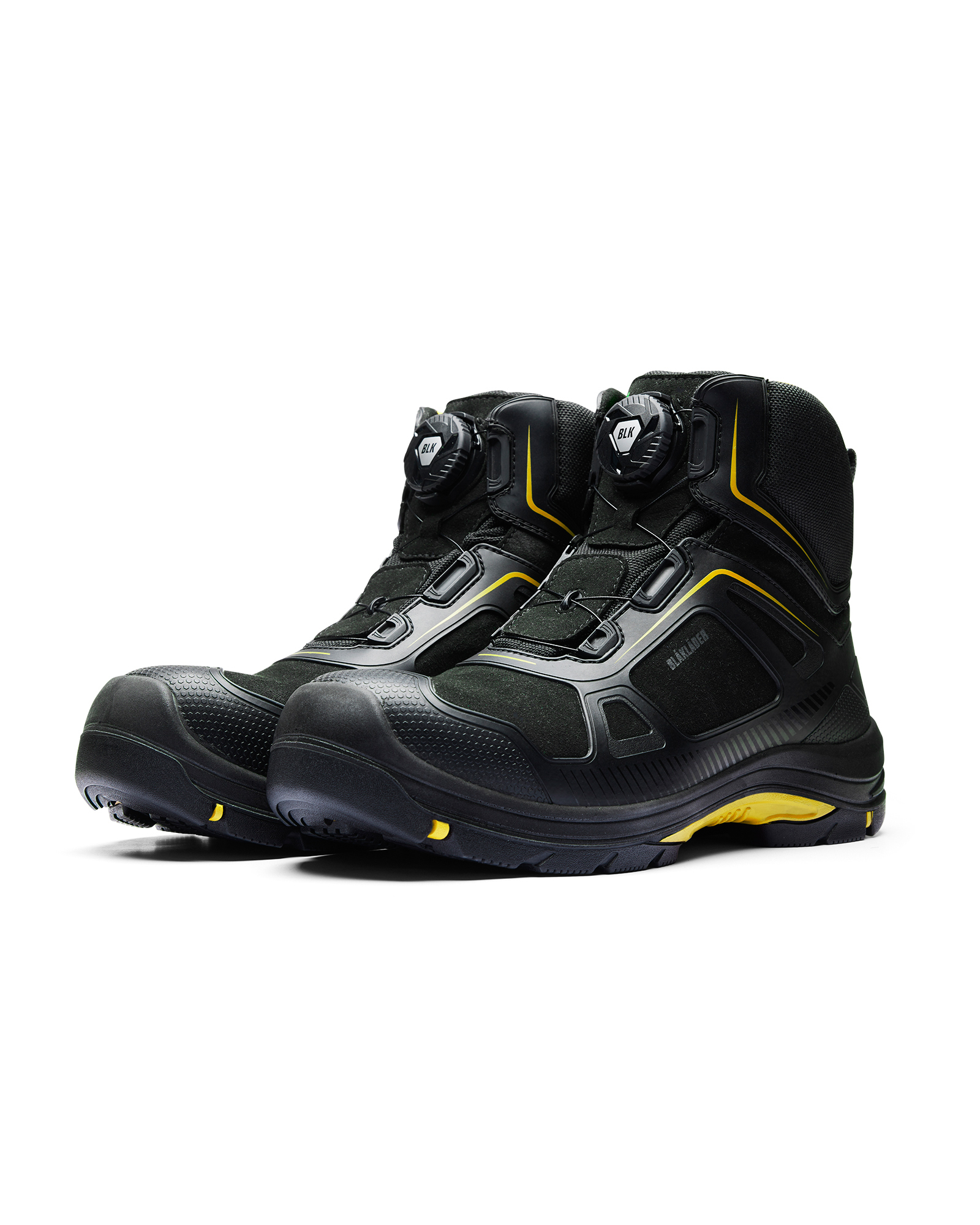 Chaussures de sécurité mi-hautes Gecko 2473 Noir/Jaune Blaklader - 247300009935