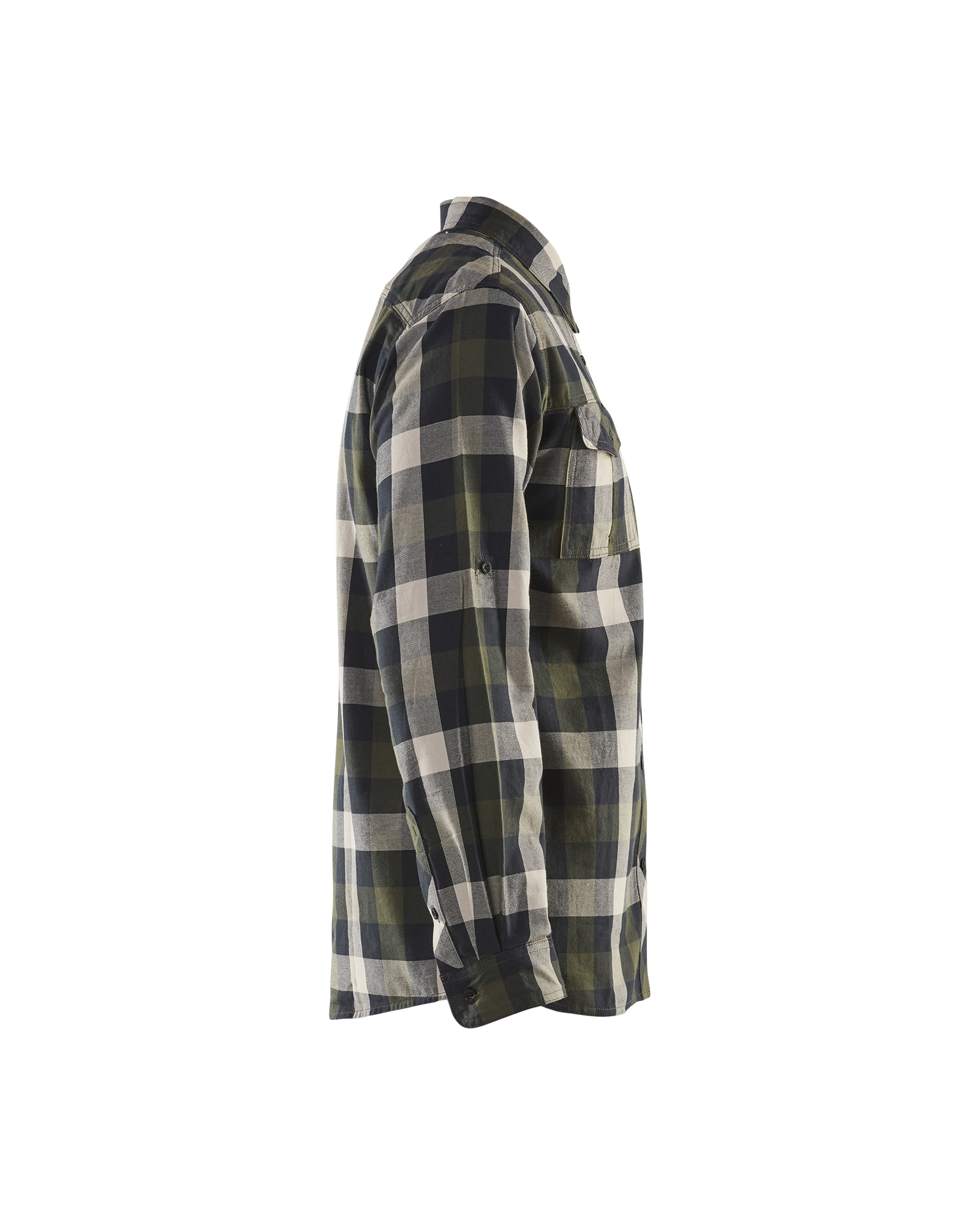 Chemise flannelle 3299 Vert Kaki/Noir Blaklader - 329911524599