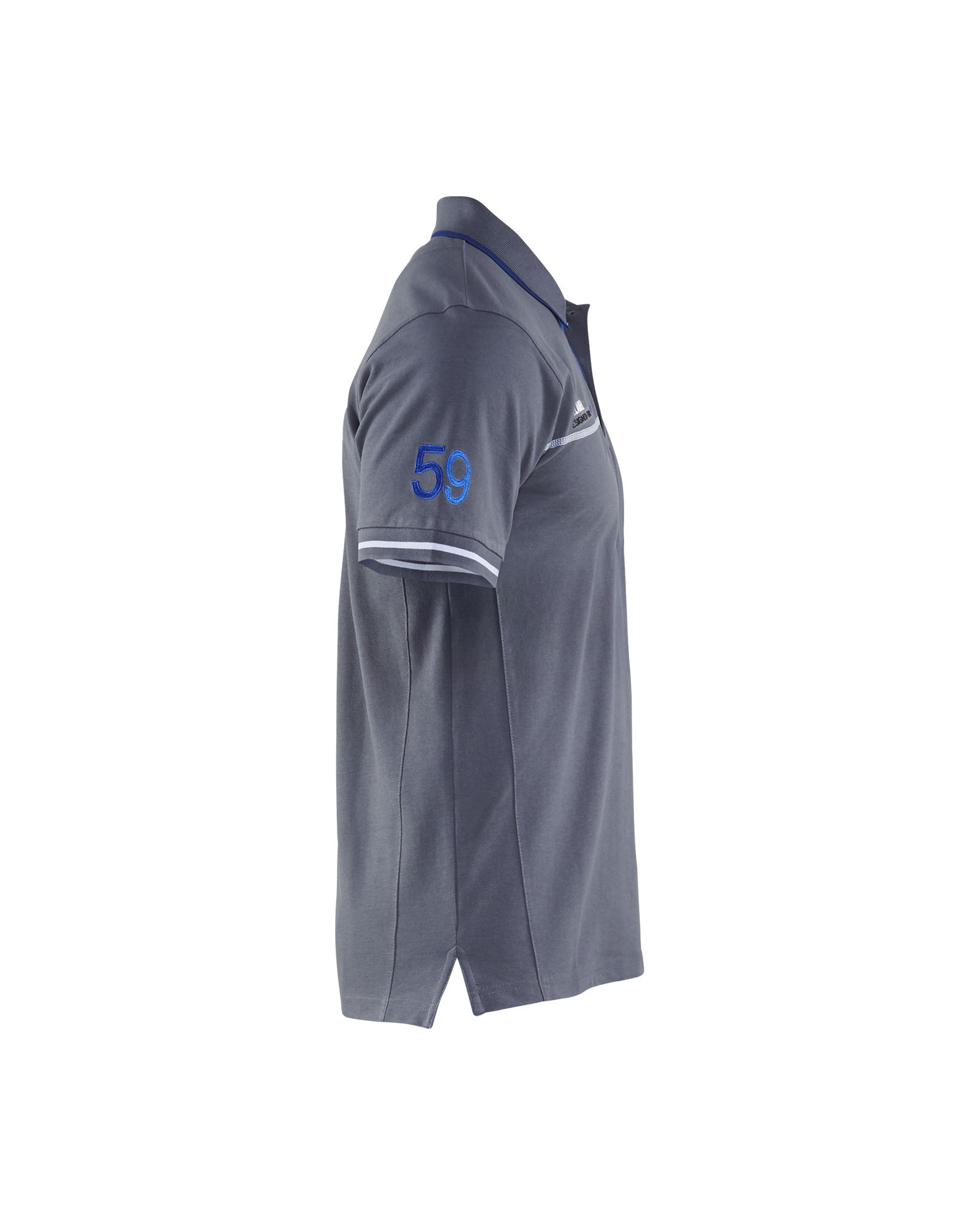 Le Polo 3327 Gris clair/Bleu roi Blaklader - 332710509485
