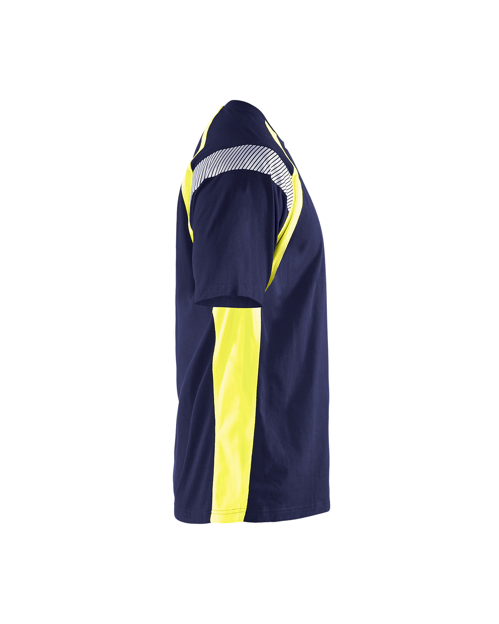 T-shirt détails fluo 3332 Marine/Jaune fluo Blaklader - 333210308833
