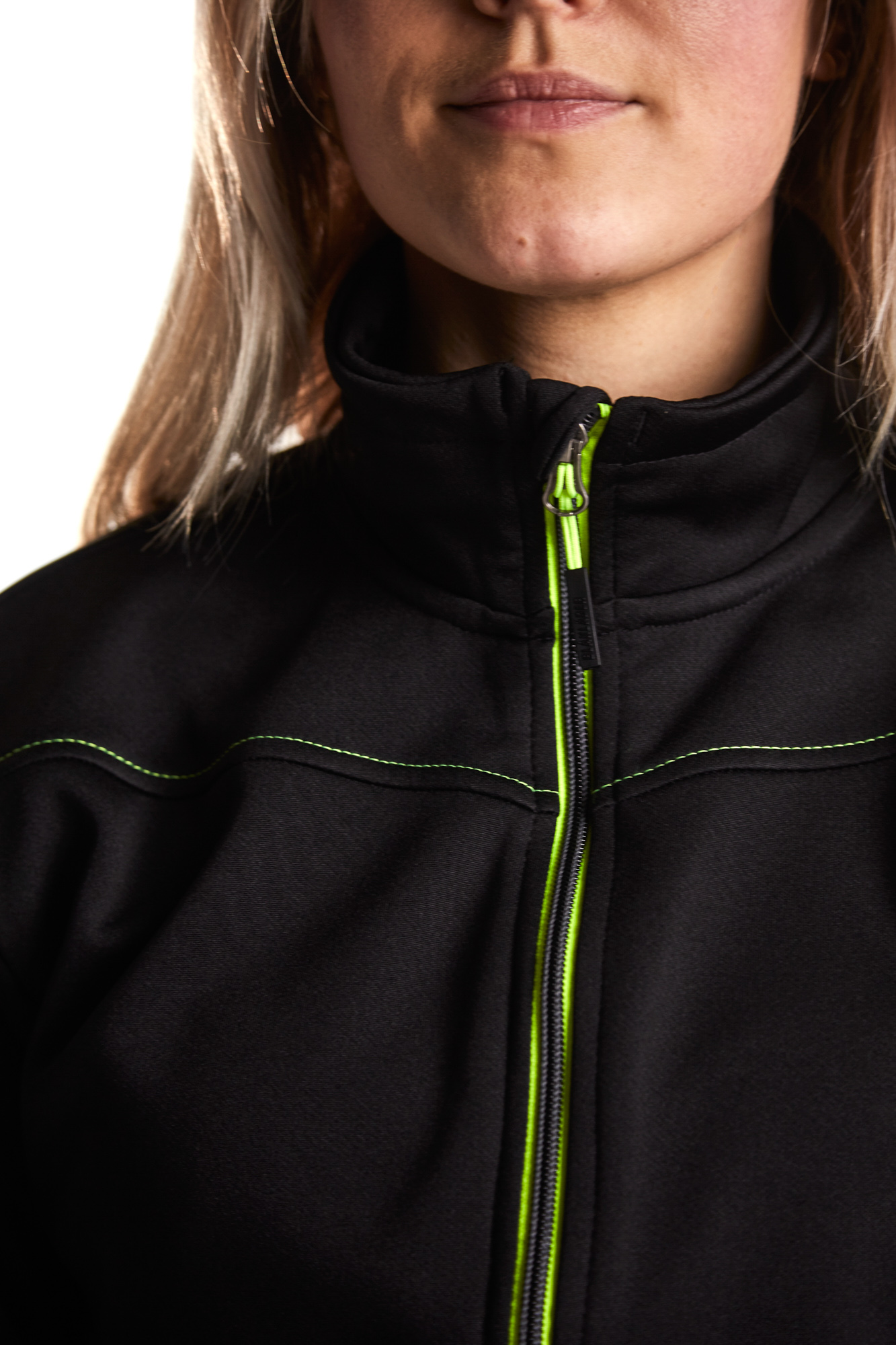 Sweat zippé femme 3394 Noir/Jaune fluo Blaklader - 339425269933