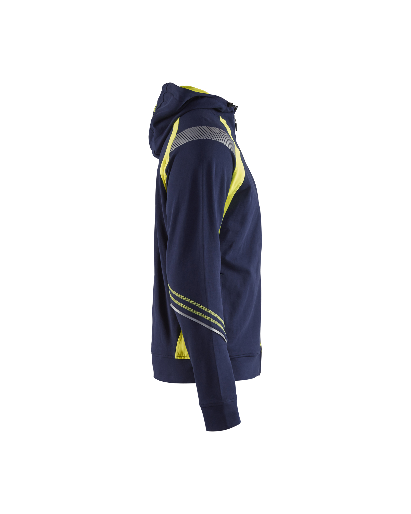 Sweat zippé à capuche détails fluo 3433 Marine/Jaune fluo Blaklader - 343311588933
