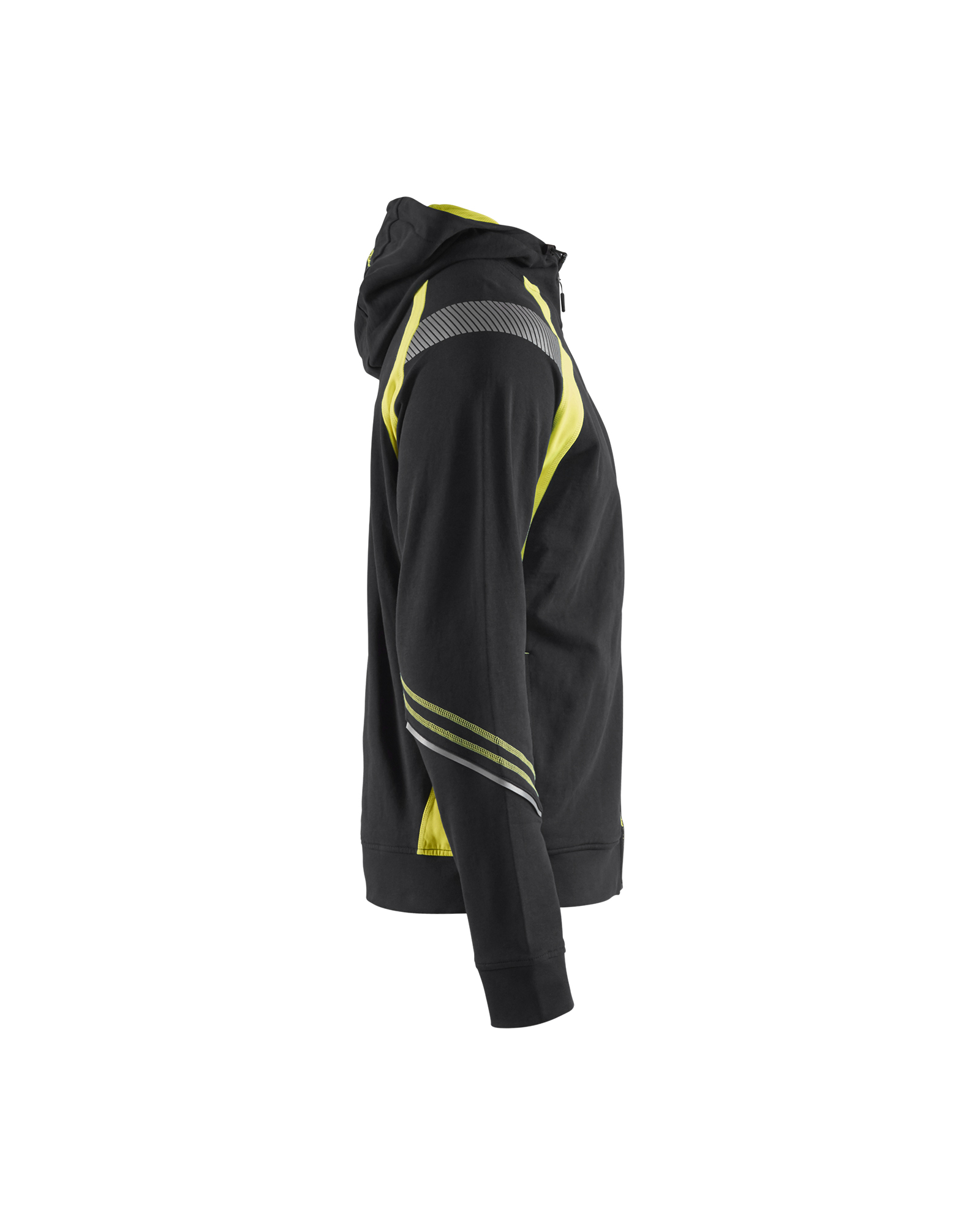 Sweat zippé à capuche détails fluo 3433 Noir/Jaune fluo Blaklader - 343311589933