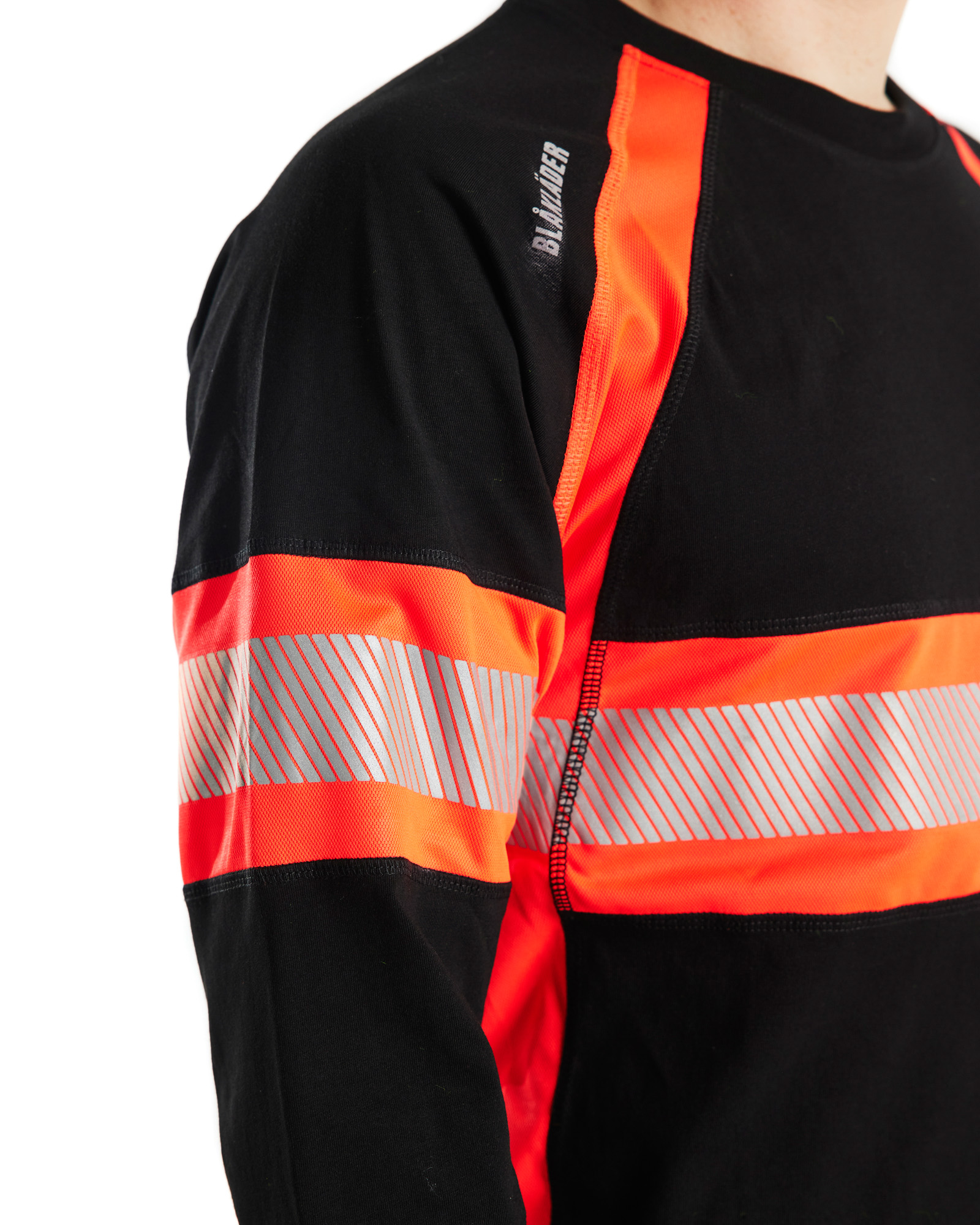 T-shirt manches longues haute-visibilité 3510 Noir/Rouge fluo Blaklader - 351010309955