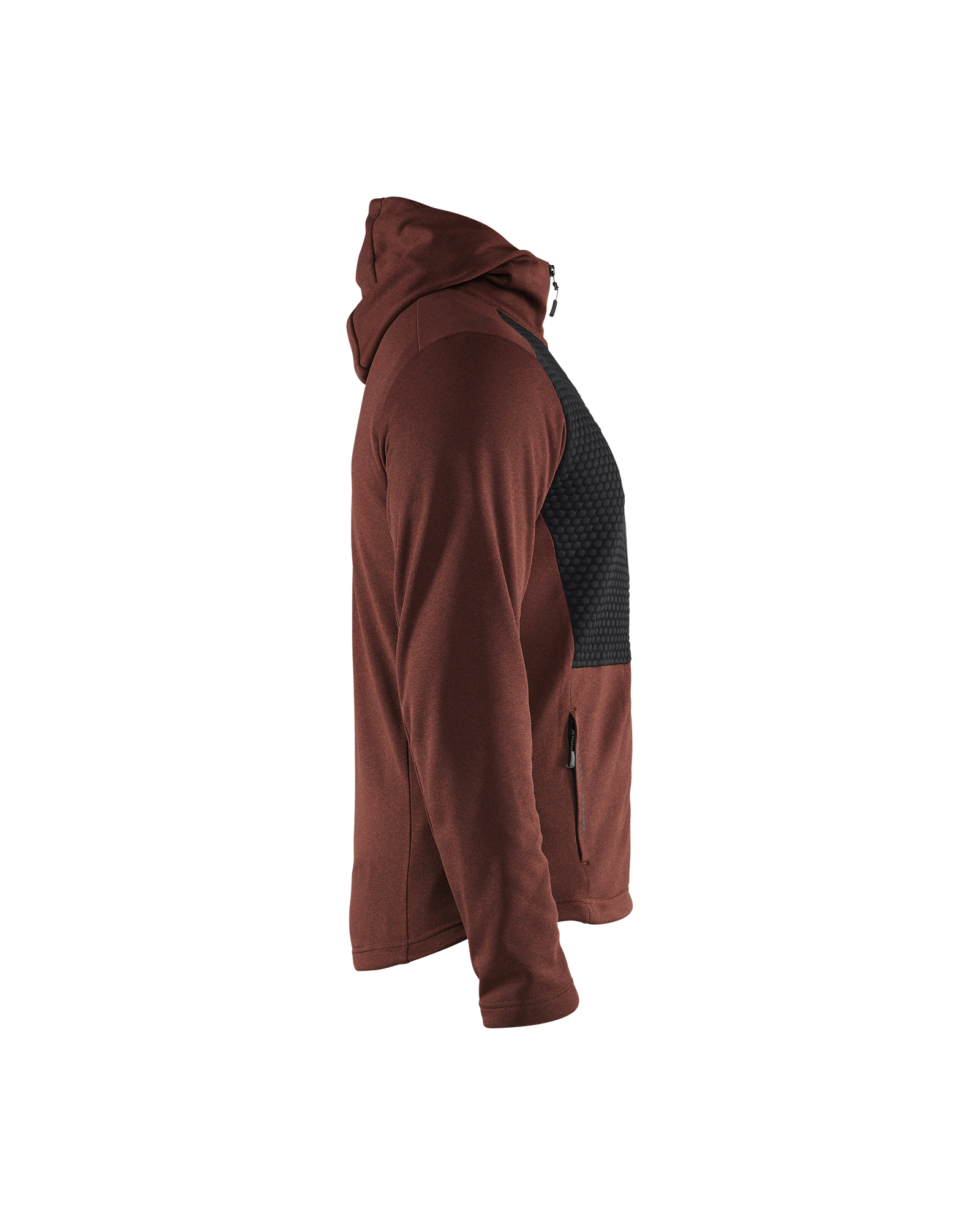Sweat zippé à capuche 3540 Rouge brique/Noir Blaklader - 354025335999