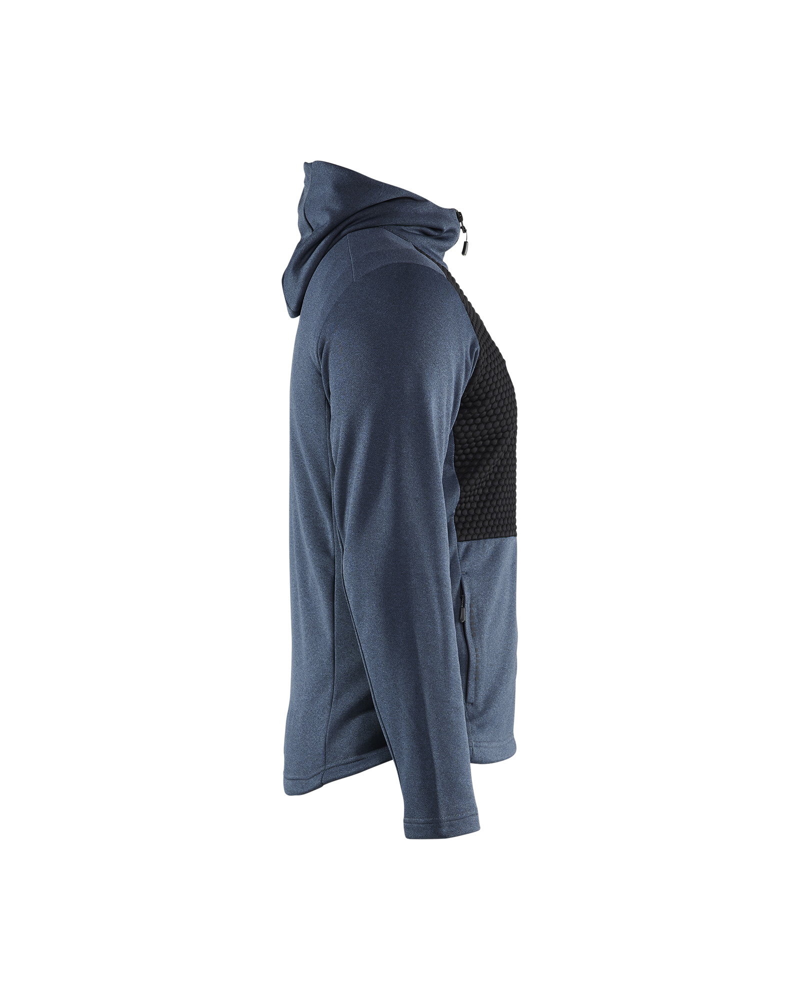 Sweat zippé à capuche 3540 Bleu guède/Noir Blaklader - 354025338299