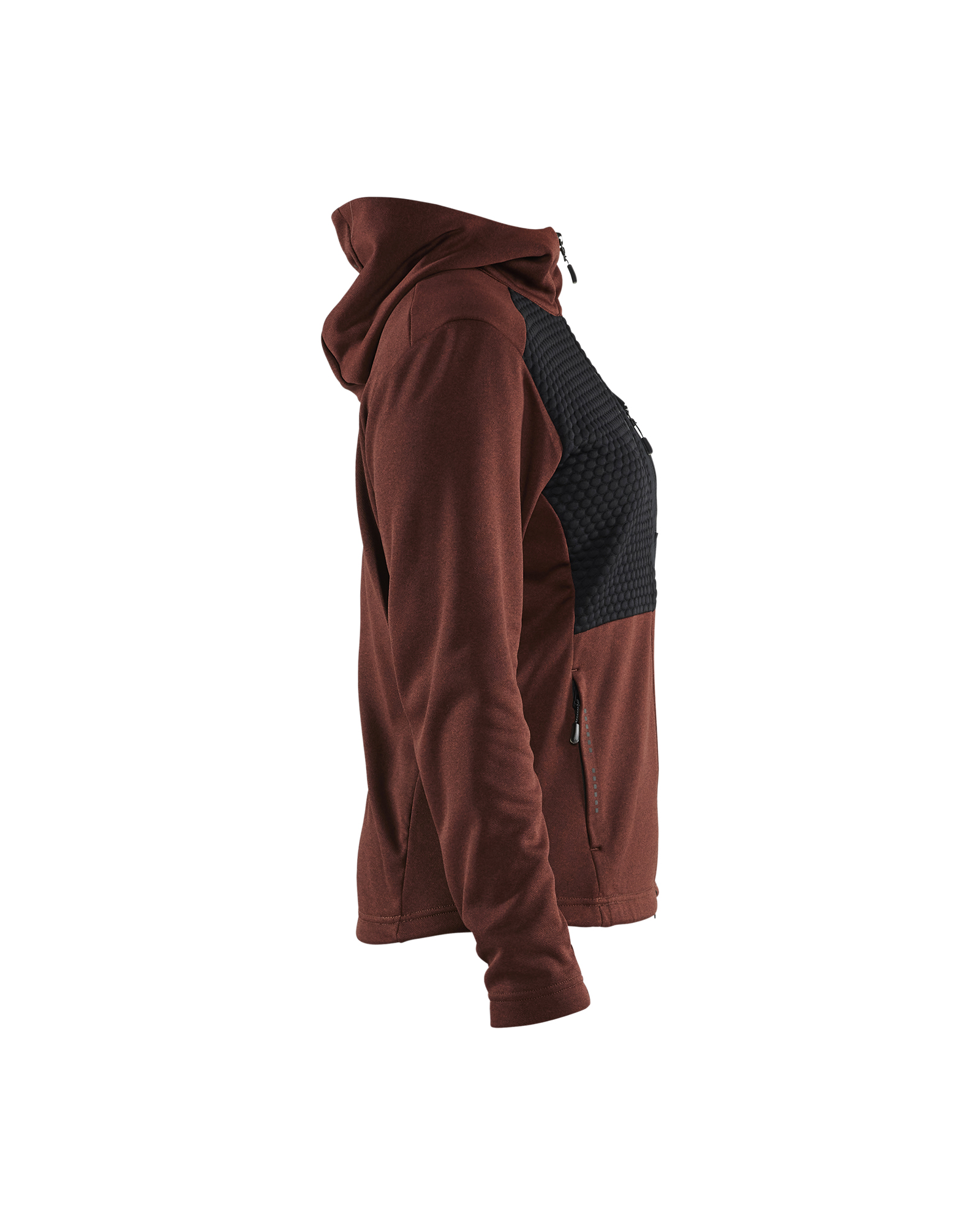 Sweat zippé à capuche femme 3542 Rouge brique/Noir Blaklader - 354225335999