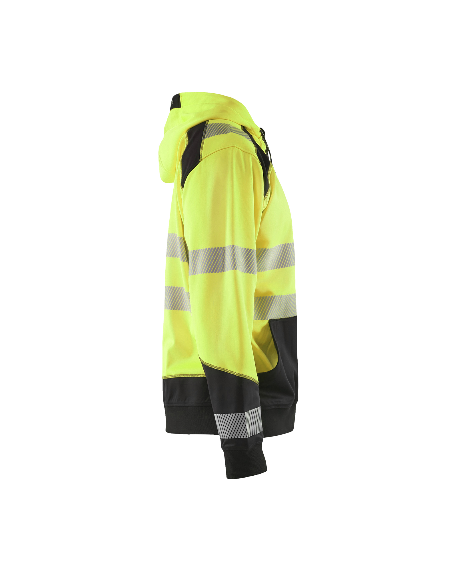 Sweat zippé à capuche haute-visibilité 3546 Jaune fluo/Noir Blaklader - 354625283399