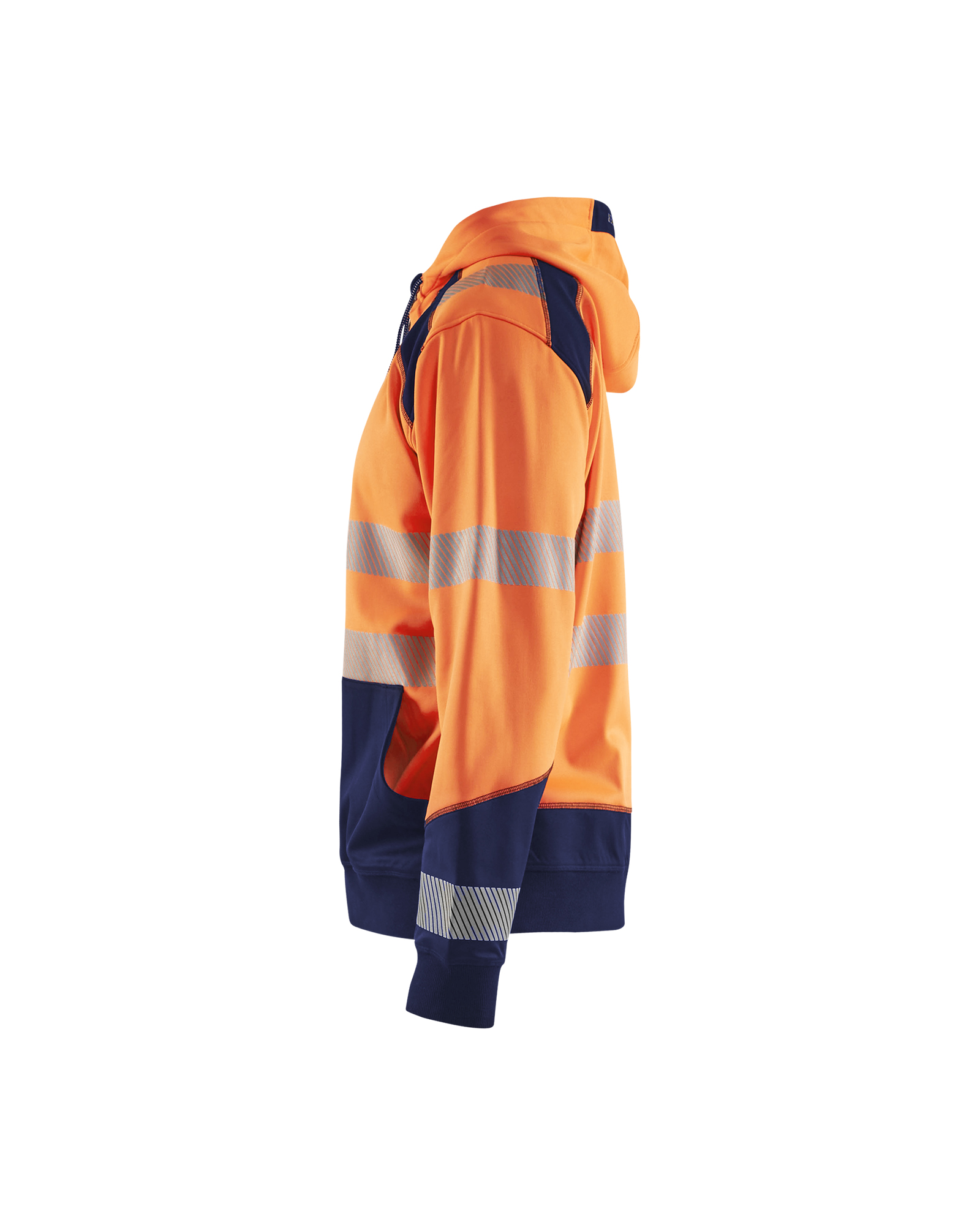 Sweat zippé à capuche haute-visibilité 3546 Orange fluo/Marine Blaklader - 354625285389