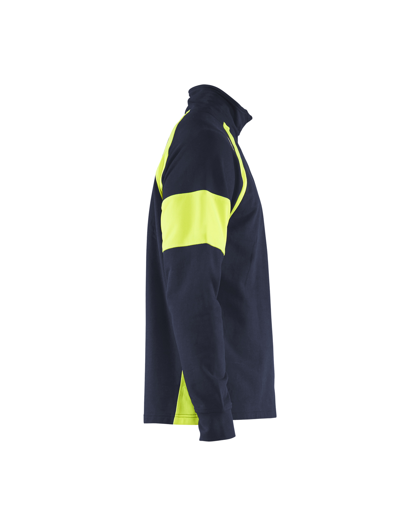 Sweat avec parties haute-visibilité 3550 Marine/Jaune fluo Blaklader - 355011588933