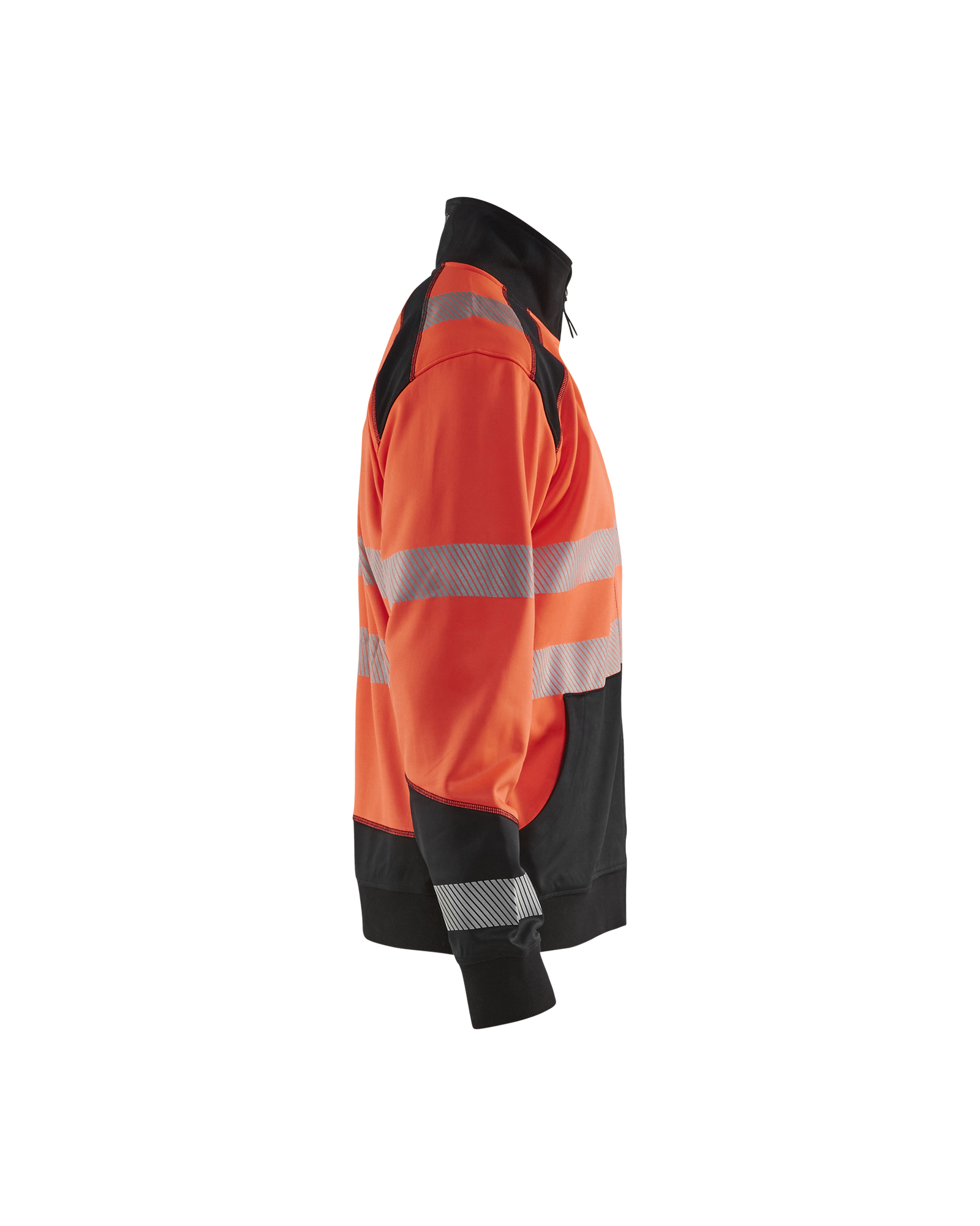 Sweat col camionneur haute-visibilité 3556 Rouge fluo/Noir Blaklader - 355625285599