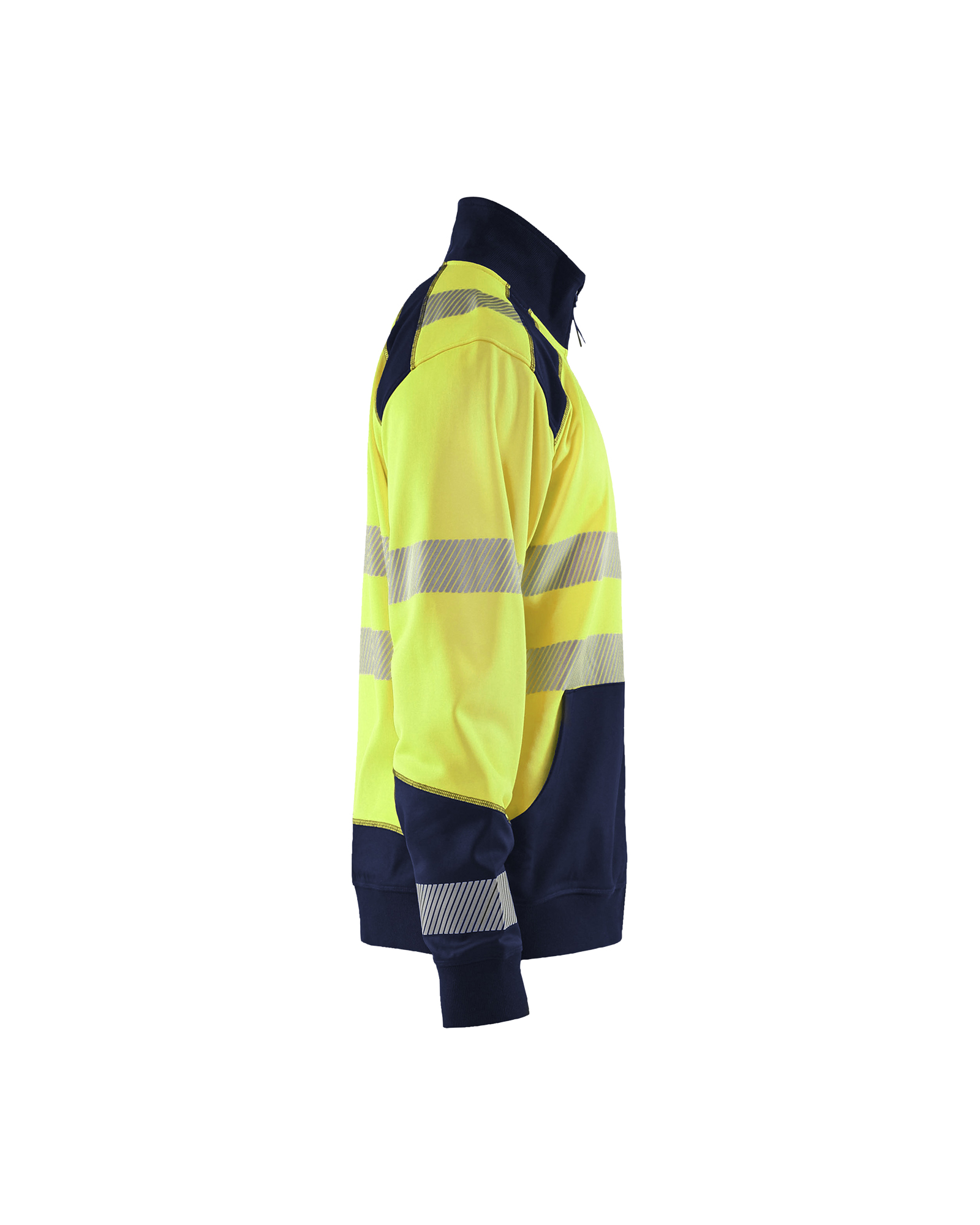 Sweat zippé haute-visibilité 3558 Jaune fluo/Marine Blaklader - 355825283389