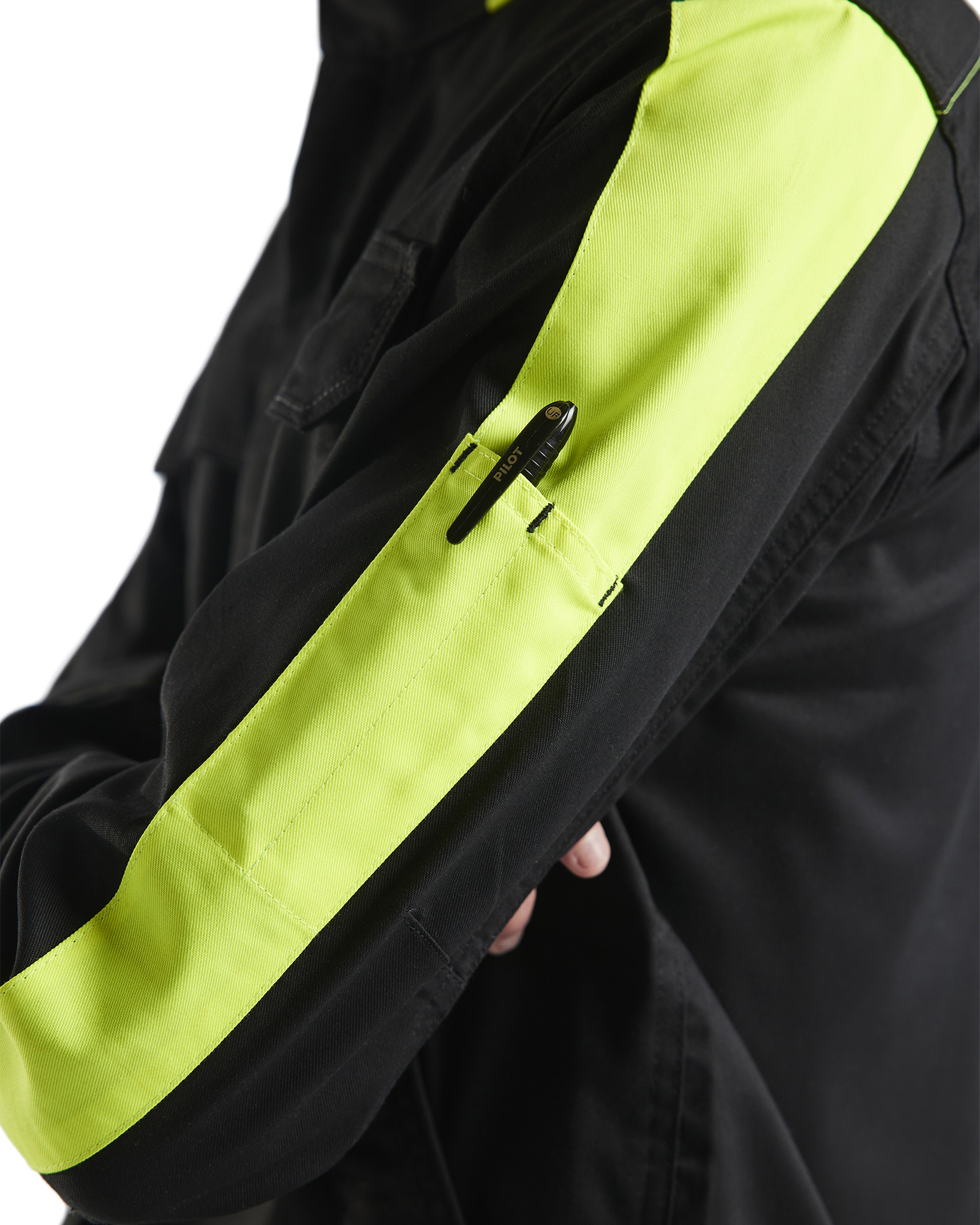 Veste industrie stretch 2D 4444 Noir/Jaune fluo Blaklader - 444418329933