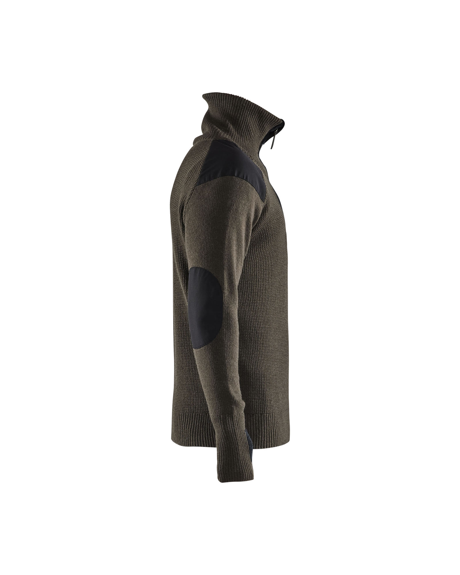 Sweat en laine col zippé 4630 Vert olive foncé/Gris foncé Blaklader - 463010714598