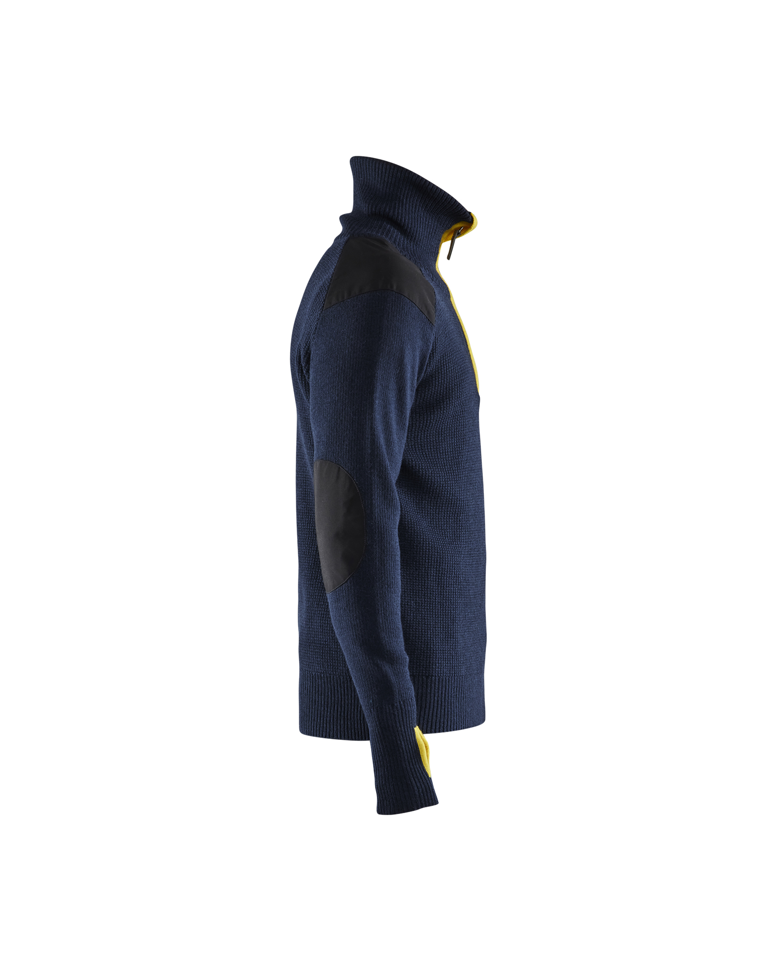 Sweat en laine col zippé 4630 Marine foncé/Jaune Blaklader - 463010718635