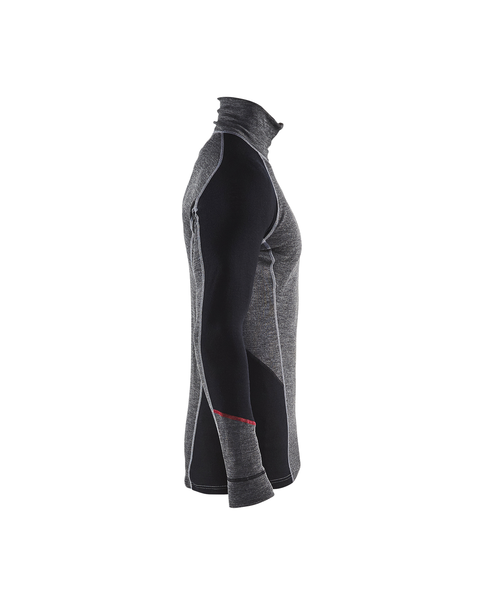 Haut de sous-vêtement col camionneur XWARM 4699 Gris moyen/Noir Blaklader - 469917369699