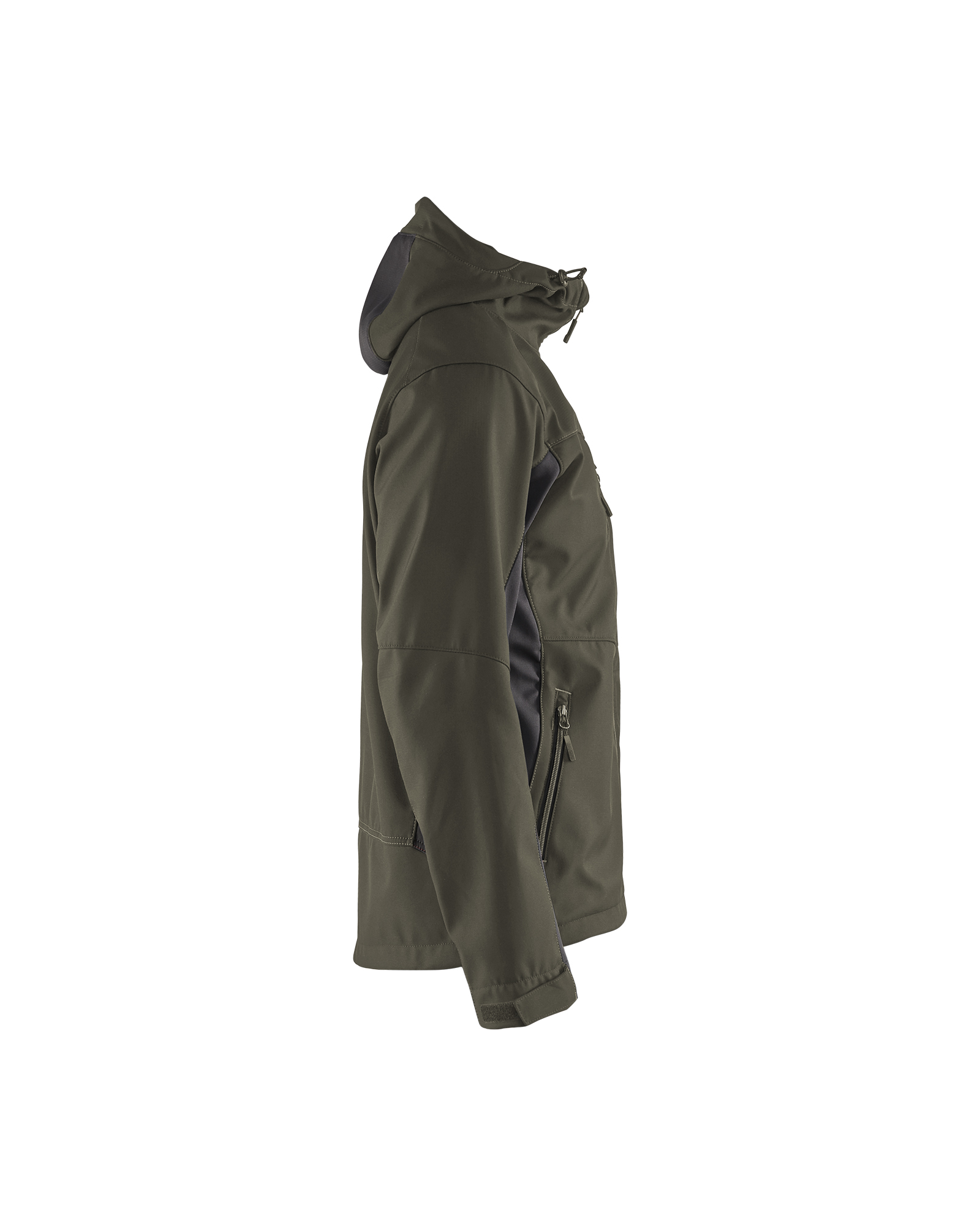Veste Softshell à capuche 4753 Vert Kaki/Noir Blaklader - 475325164599