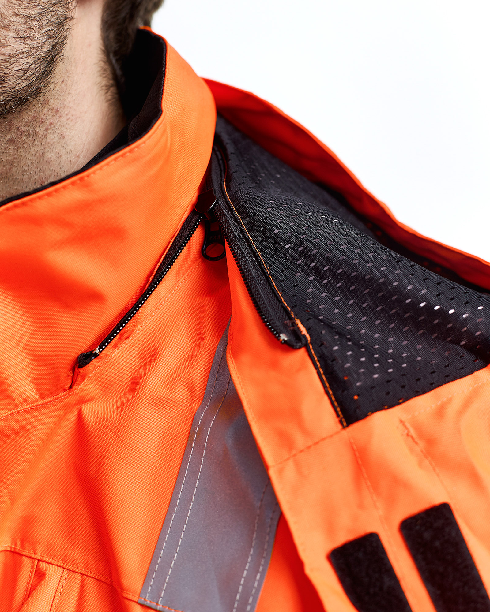 Veste haute-visibilité 4837 Rouge fluo/Noir Blaklader - 483719775599