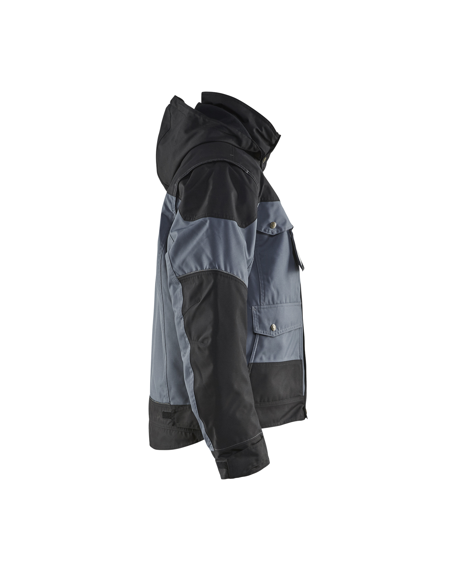 Veste hiver à capuche 4886 Gris clair/Noir Blaklader - 488619779499