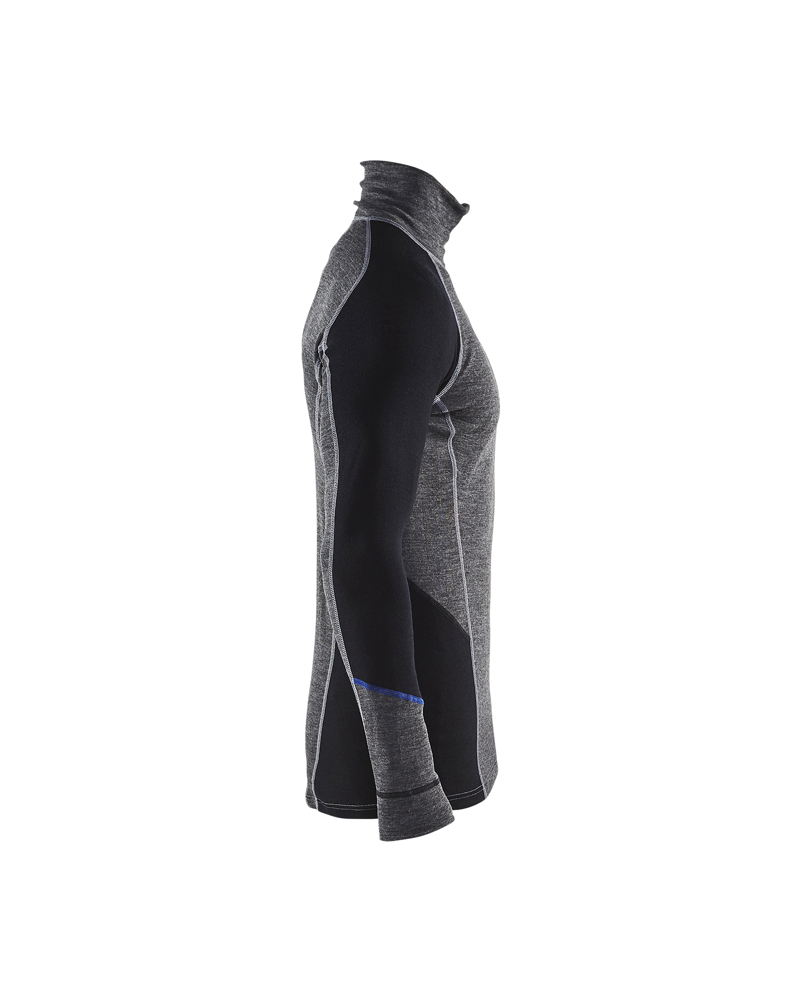 Haut de sous-vêtements col zippé WARM 4899 Gris moyen/Noir Blaklader - 489917329699